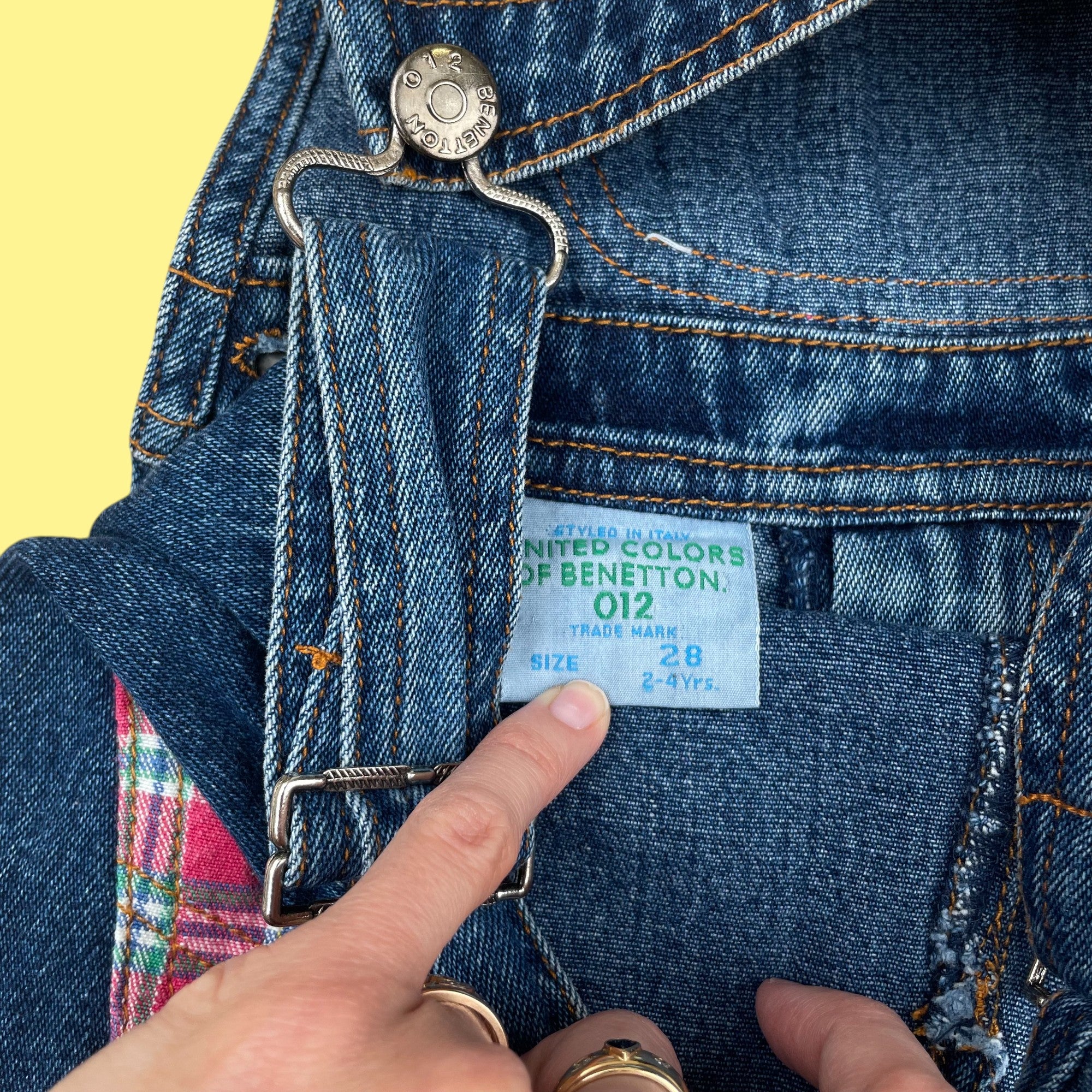 Salopette jean Benetton 2 ans
