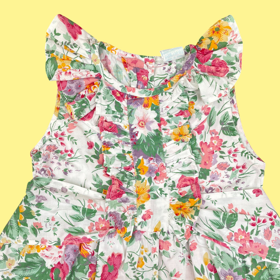 Salopette fleurs 12-18 mois