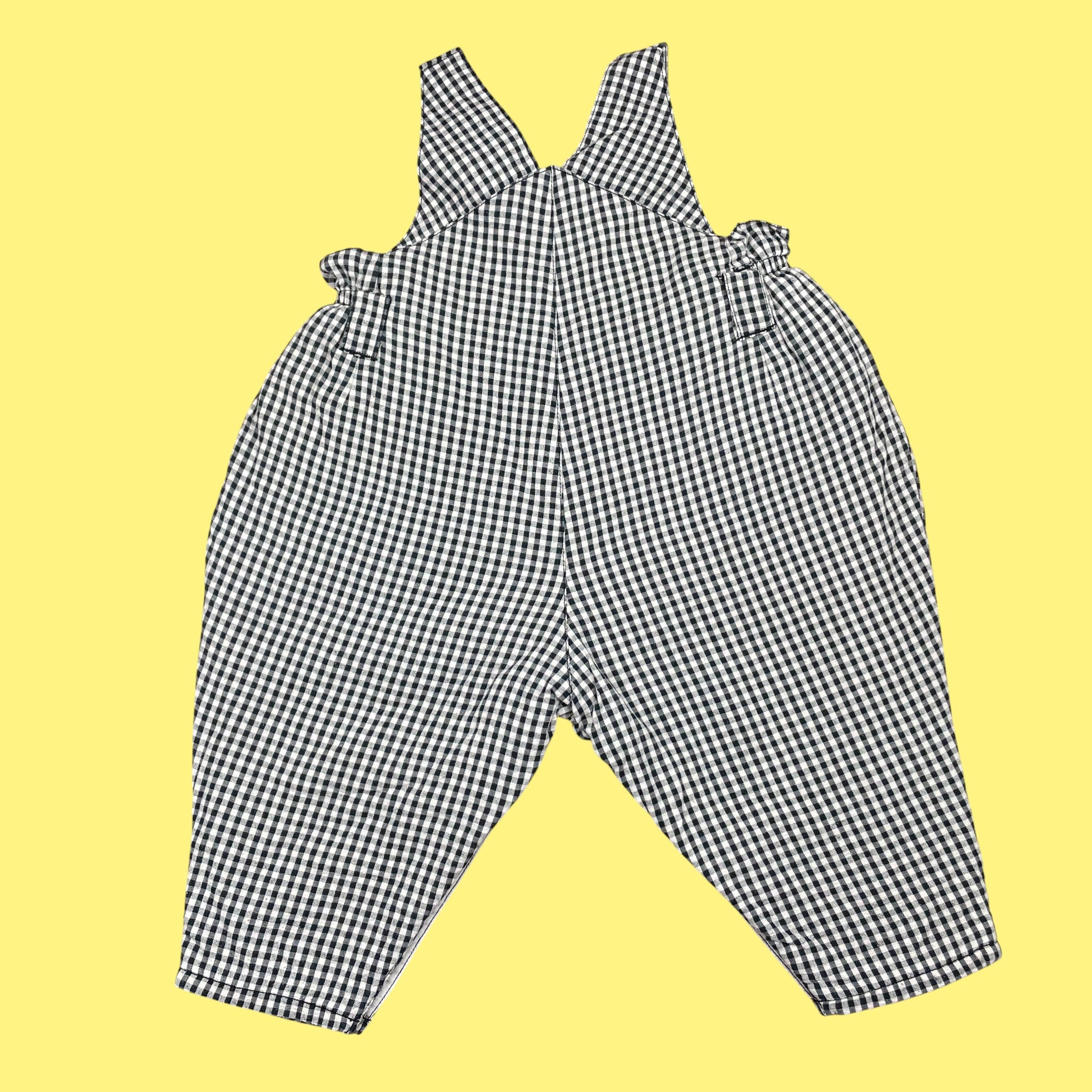 Salopette vichy Catimini vintage 3-6 mois