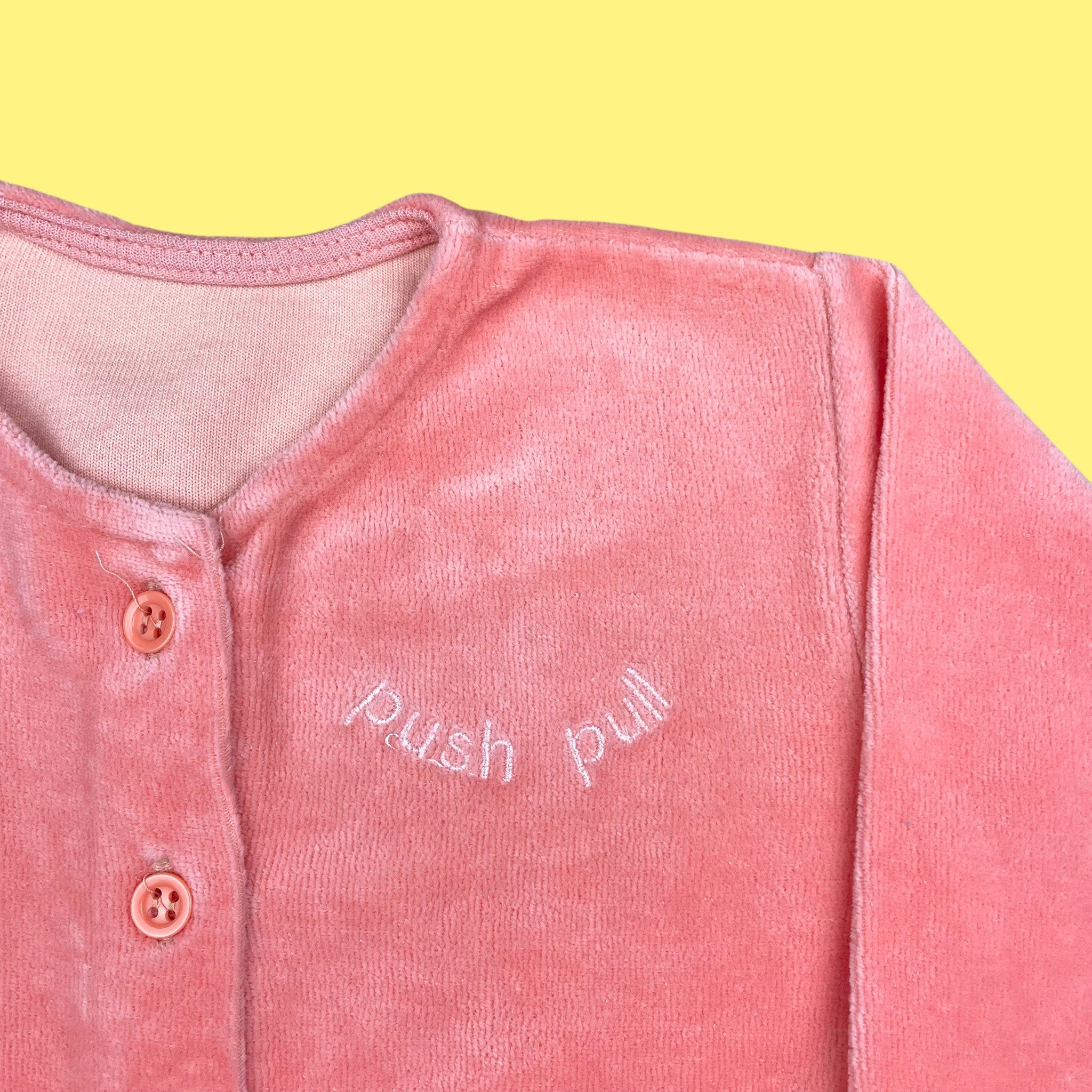 Gilet vintage velours 12 mois