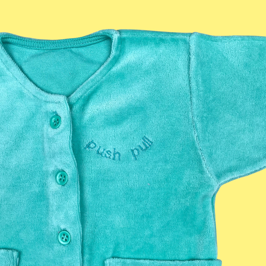 Gilet vintage velours 9 mois