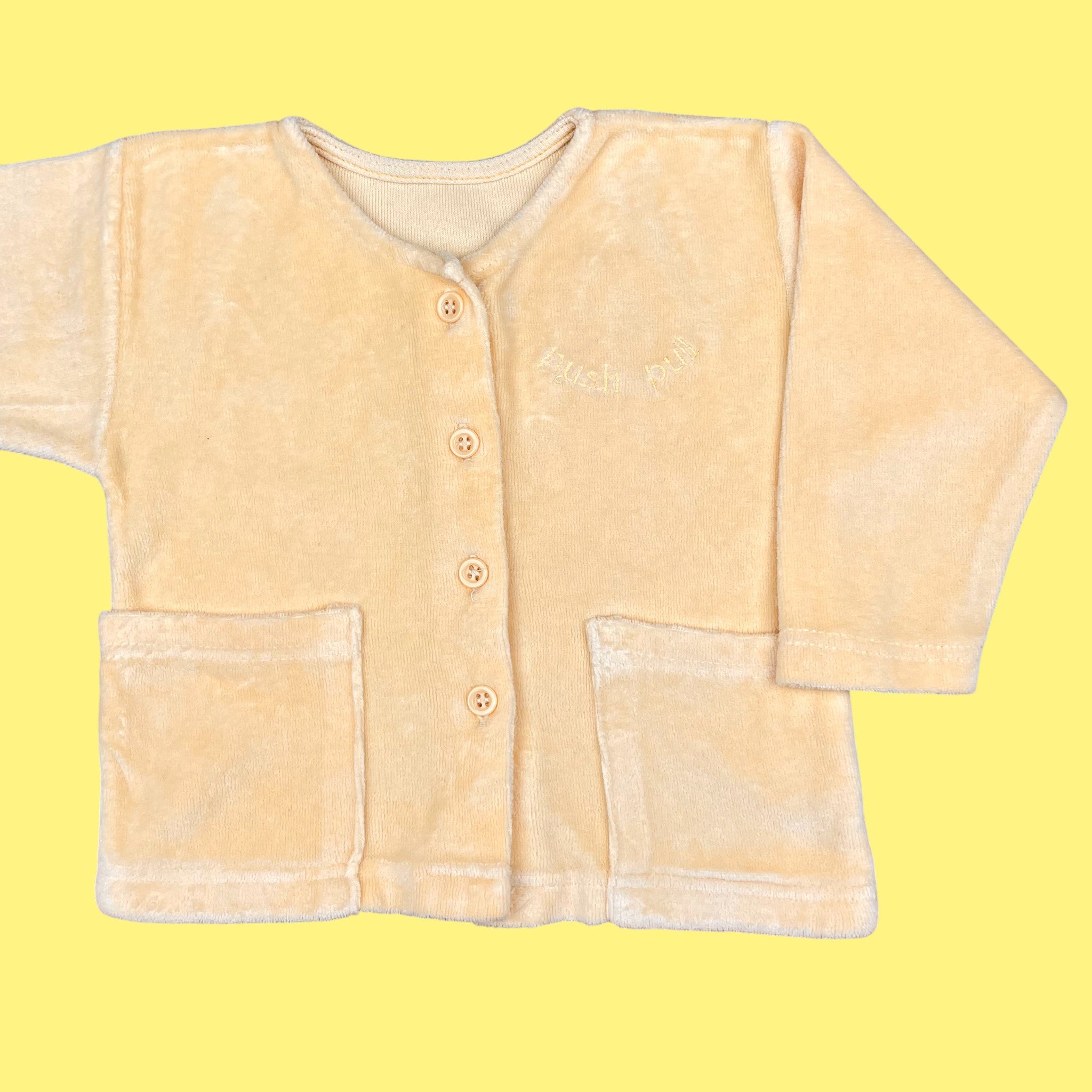 Gilet vintage velours 12 mois