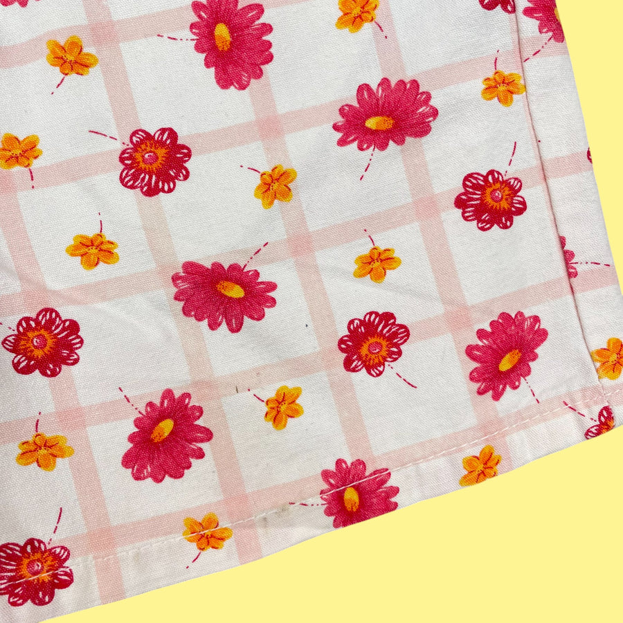 Salopette fleurs 7 ans