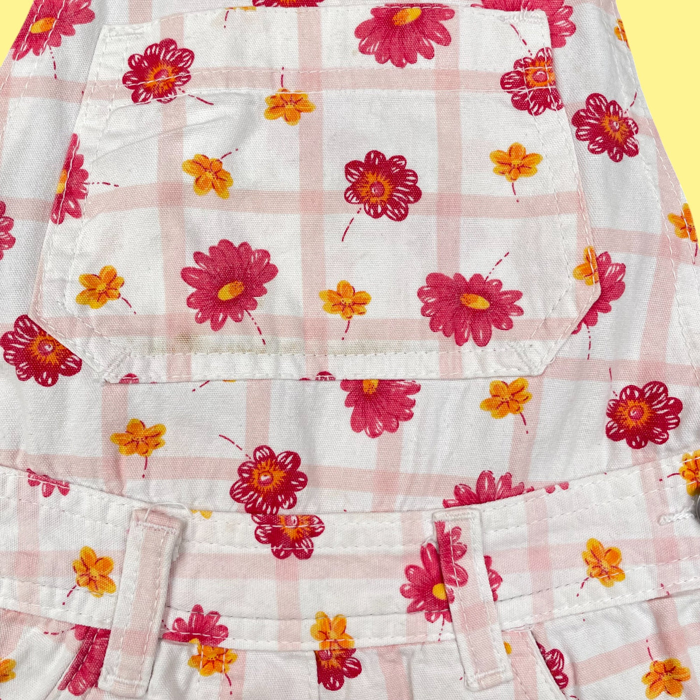 Salopette fleurs 7 ans