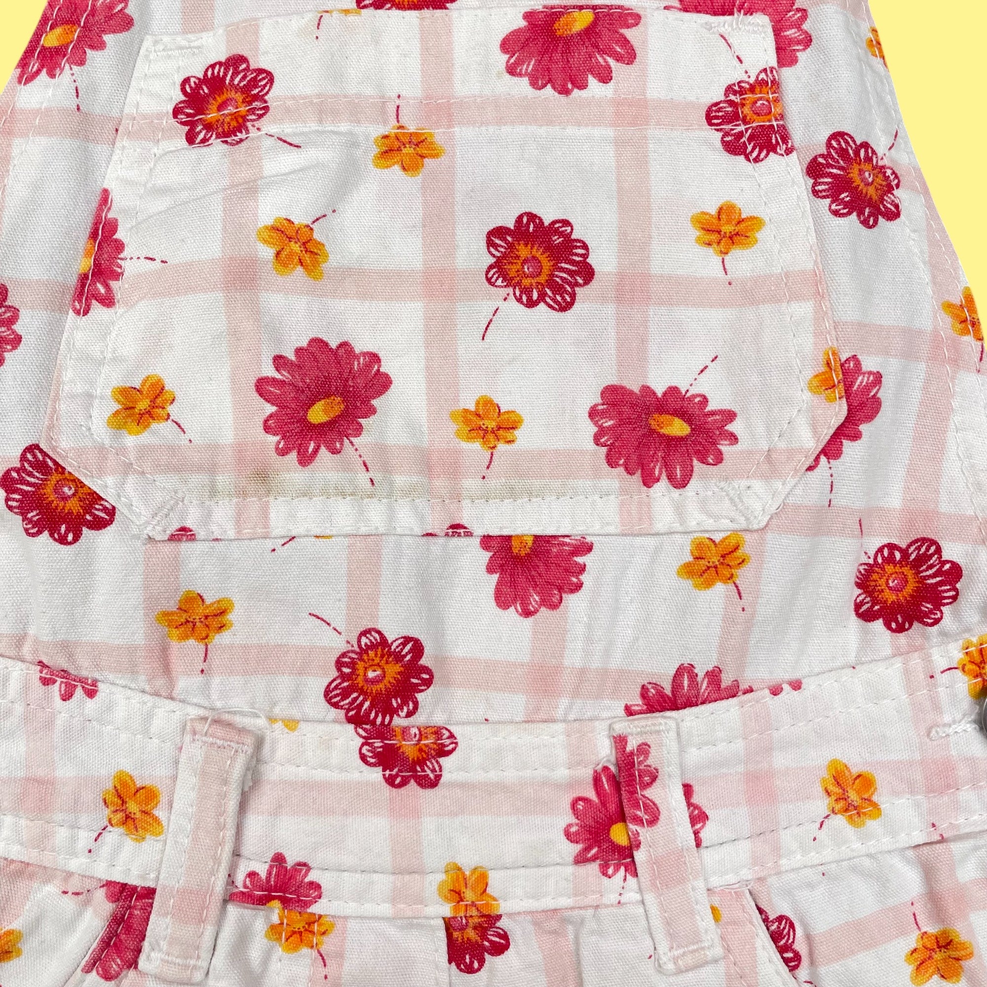 Salopette fleurs 7 ans