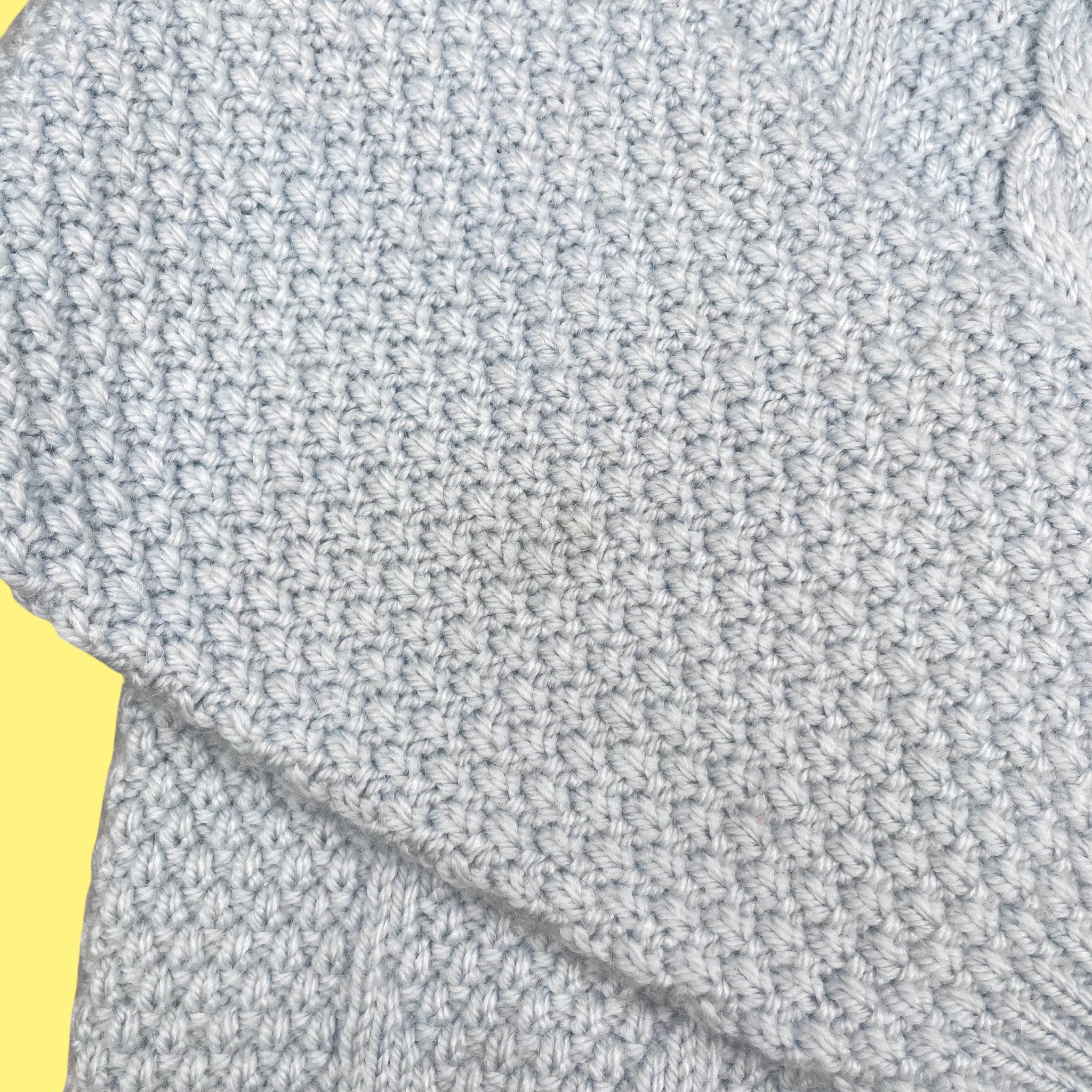 Pull vintage fait main 8-10 ans