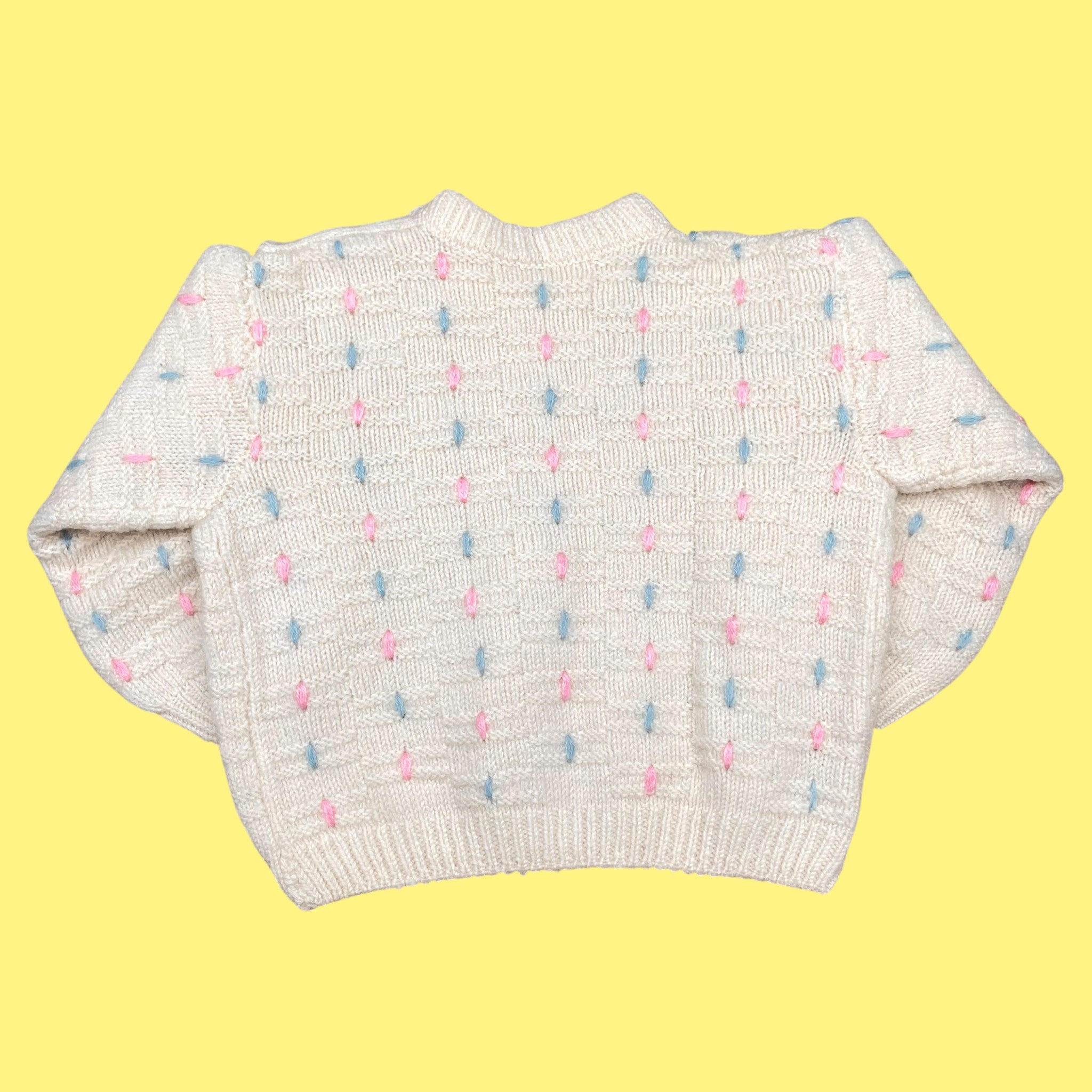 Pull vintage fait main 2-3 ans