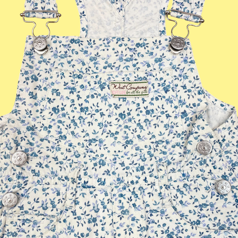 Salopette fleurs 8 ans