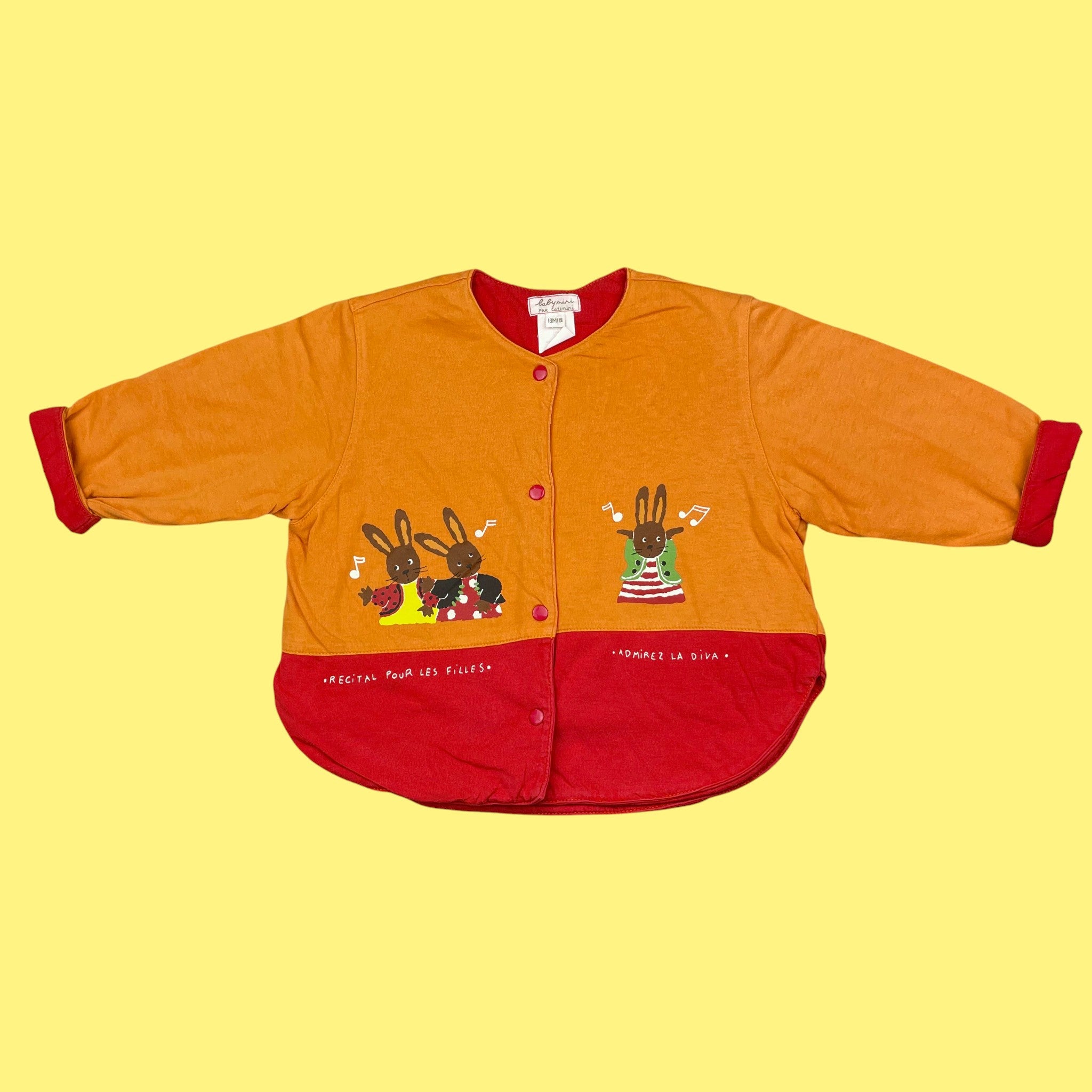 Gilet lapinous Catimini vintage 12-18 mois