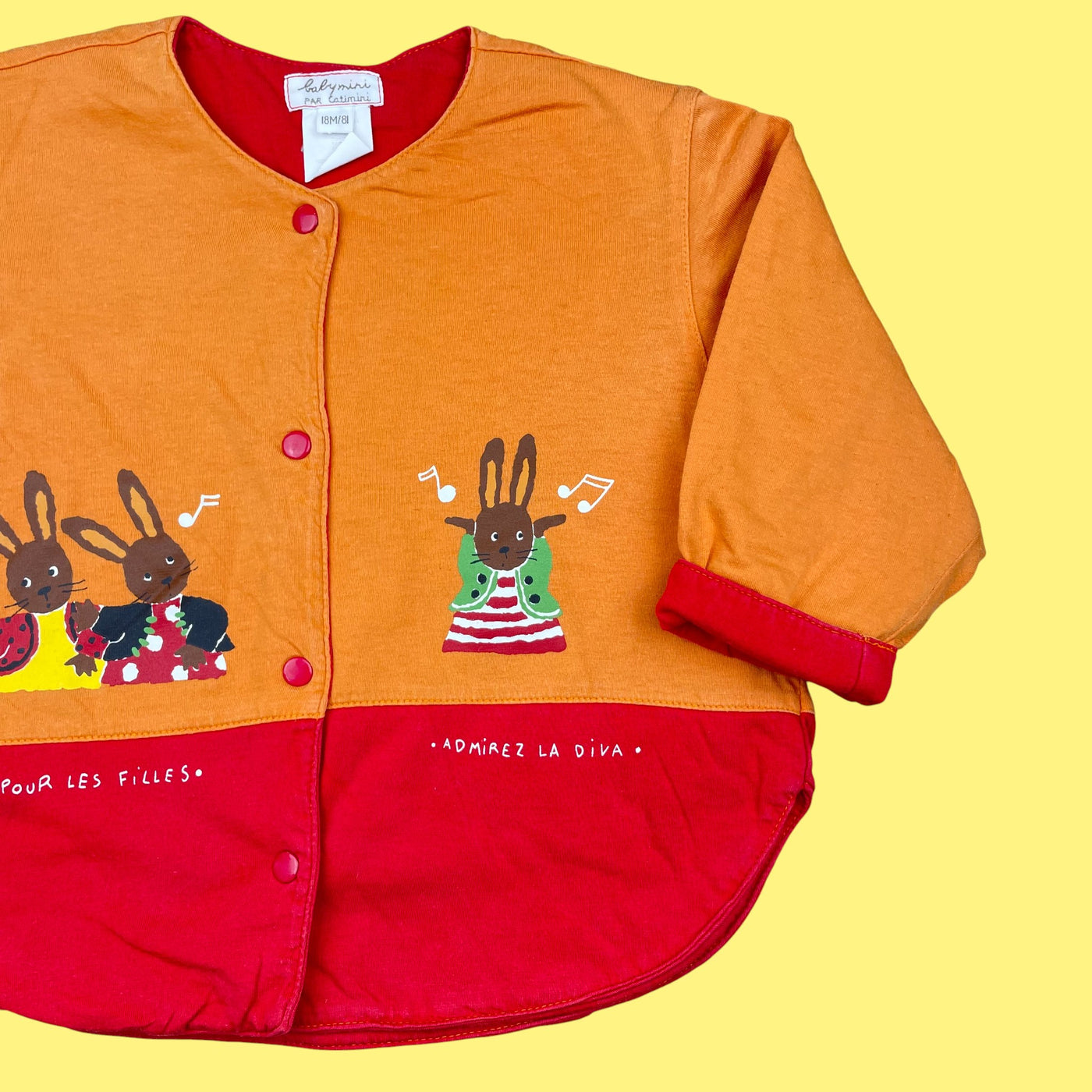 Gilet lapinous Catimini vintage 12-18 mois