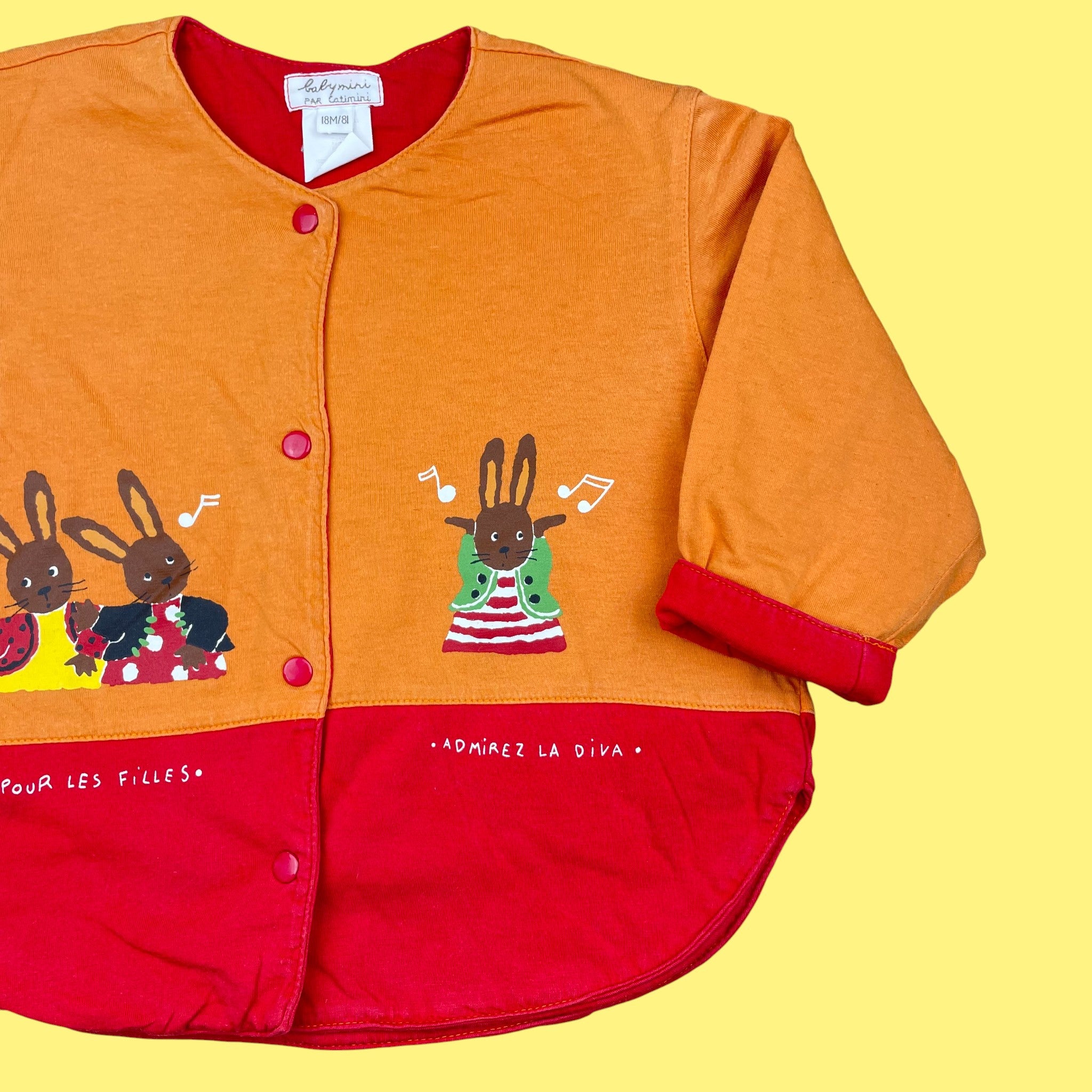Gilet lapinous Catimini vintage 12-18 mois