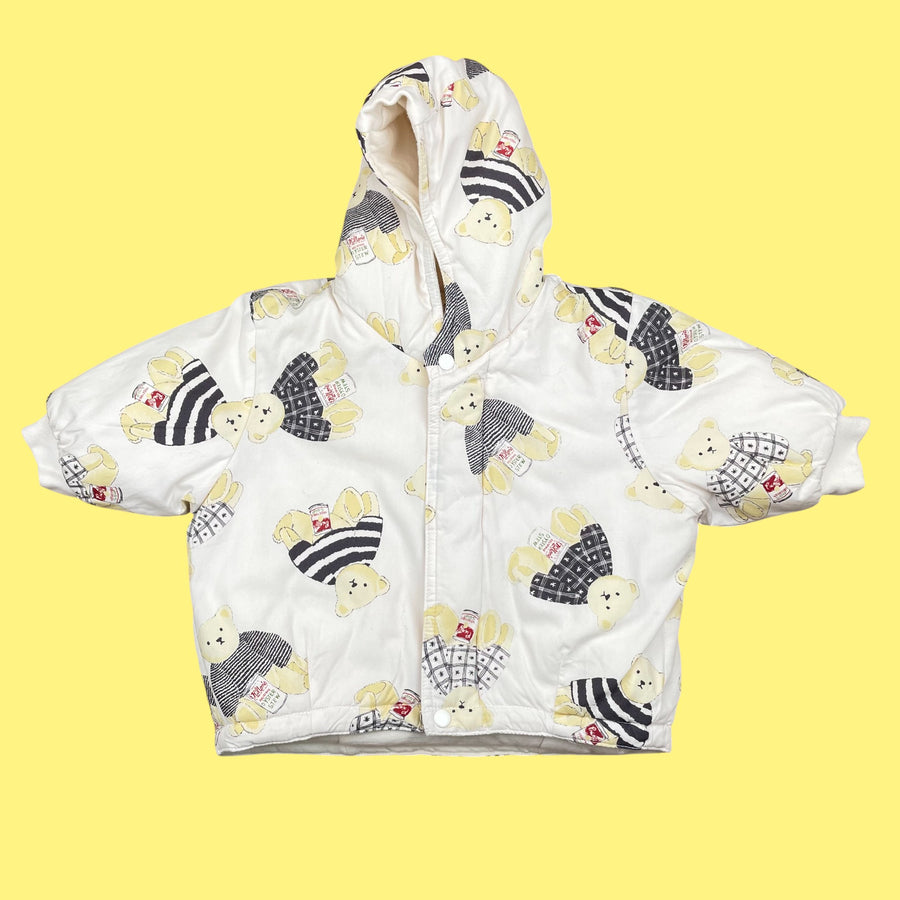 Manteau oursons Catimini vintage 3-6 mois