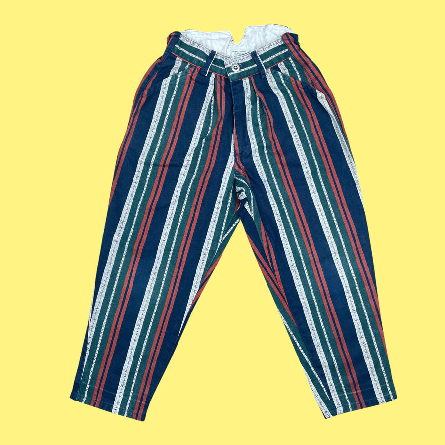 Pantalon vintage Catimini rayures 6 ans