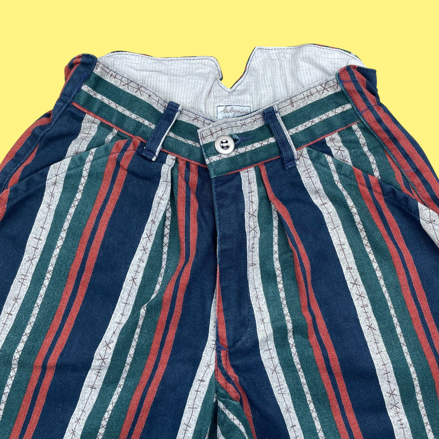 Pantalon vintage Catimini rayures 6 ans