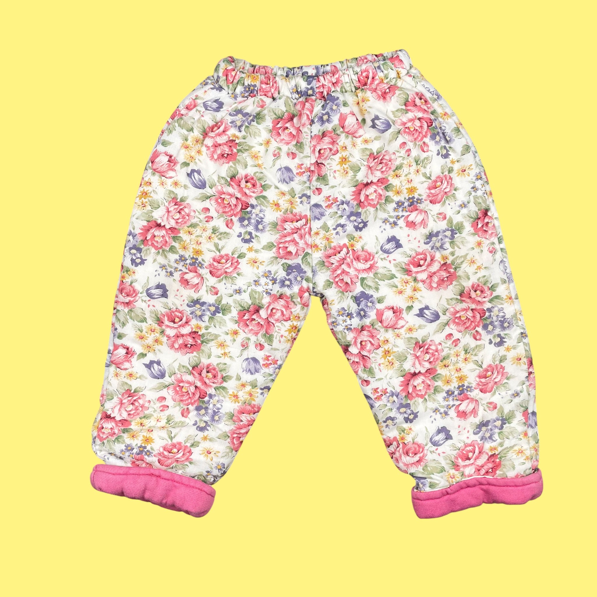Pantalon fleuri vintage 18 mois