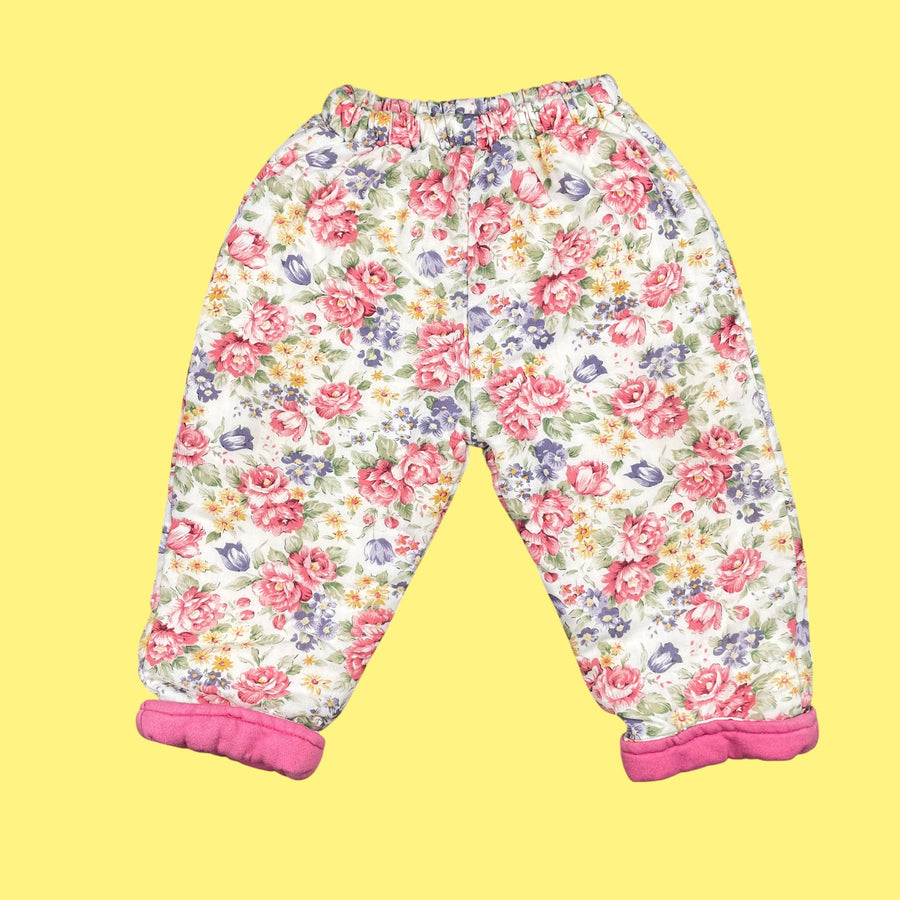 Pantalon fleuri vintage 18 mois