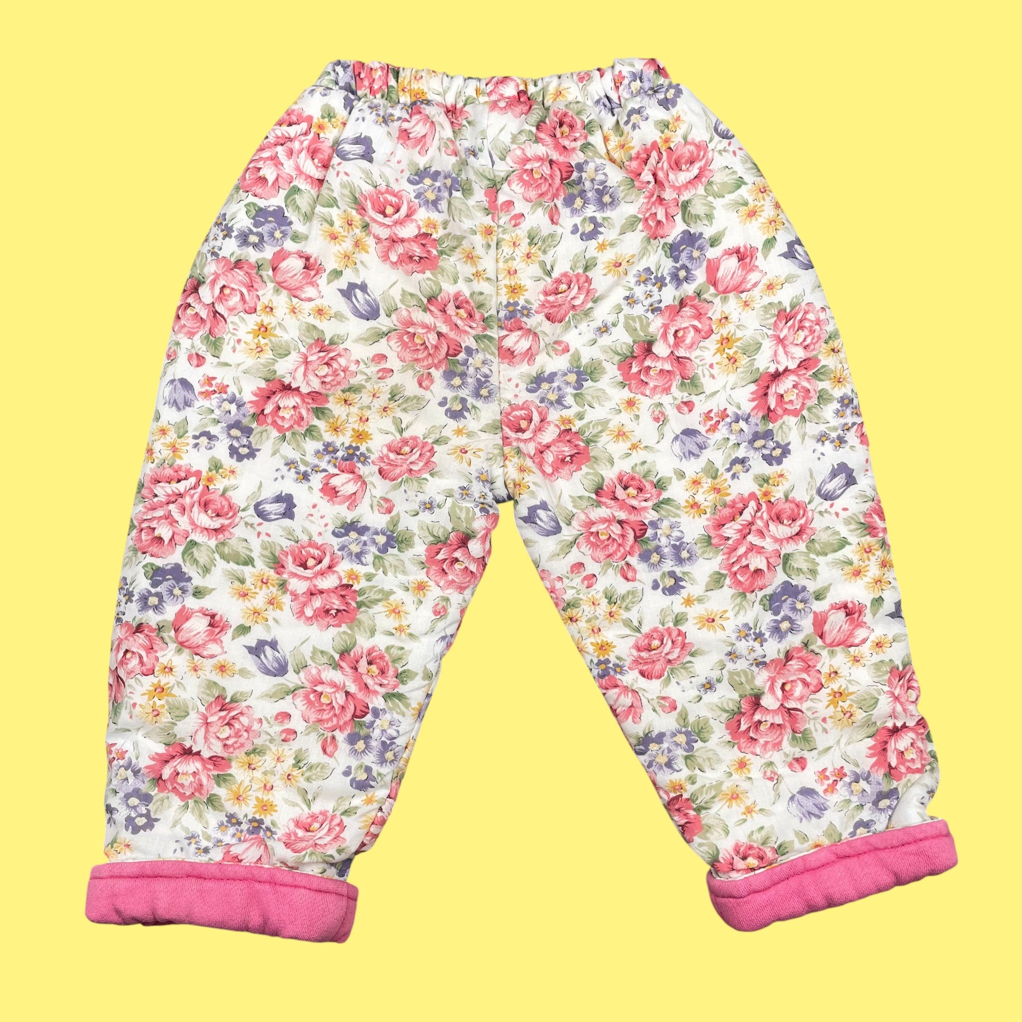 Pantalon fleuri vintage 18 mois