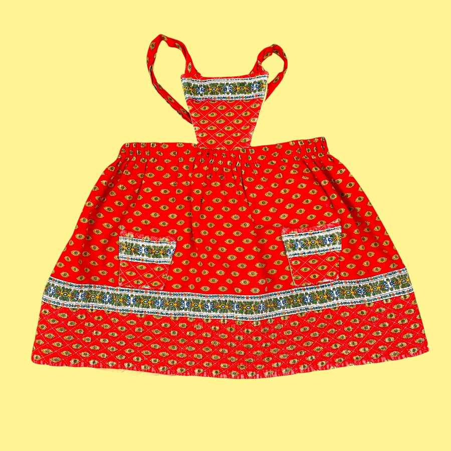 Robe-tablier provençale 2 ans