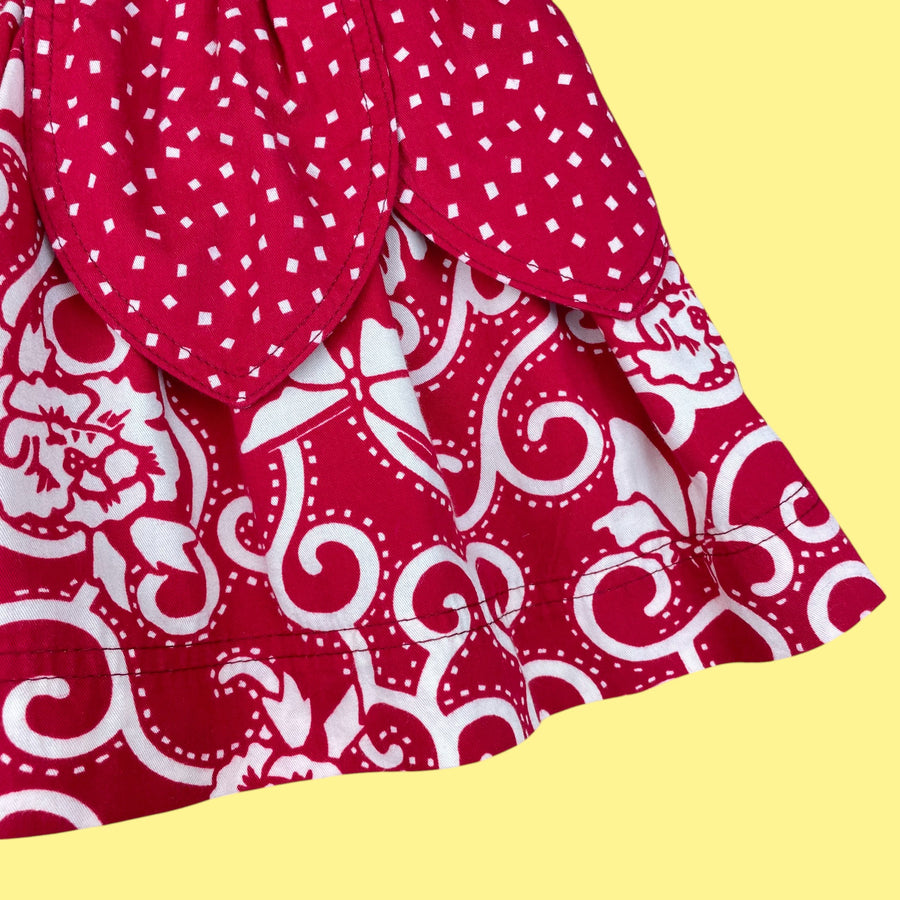 Robe pois rouge 2-3 ans
