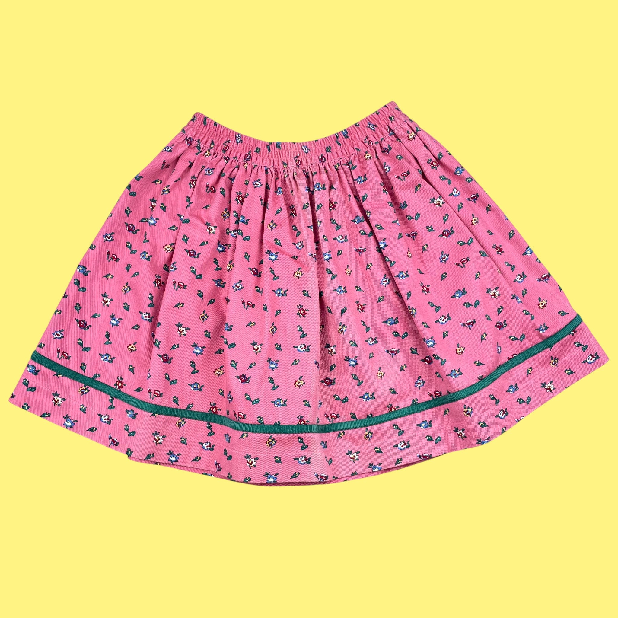 Jupe fleurie vintage 8 ans