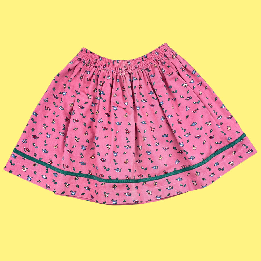 Jupe fleurie vintage 8 ans