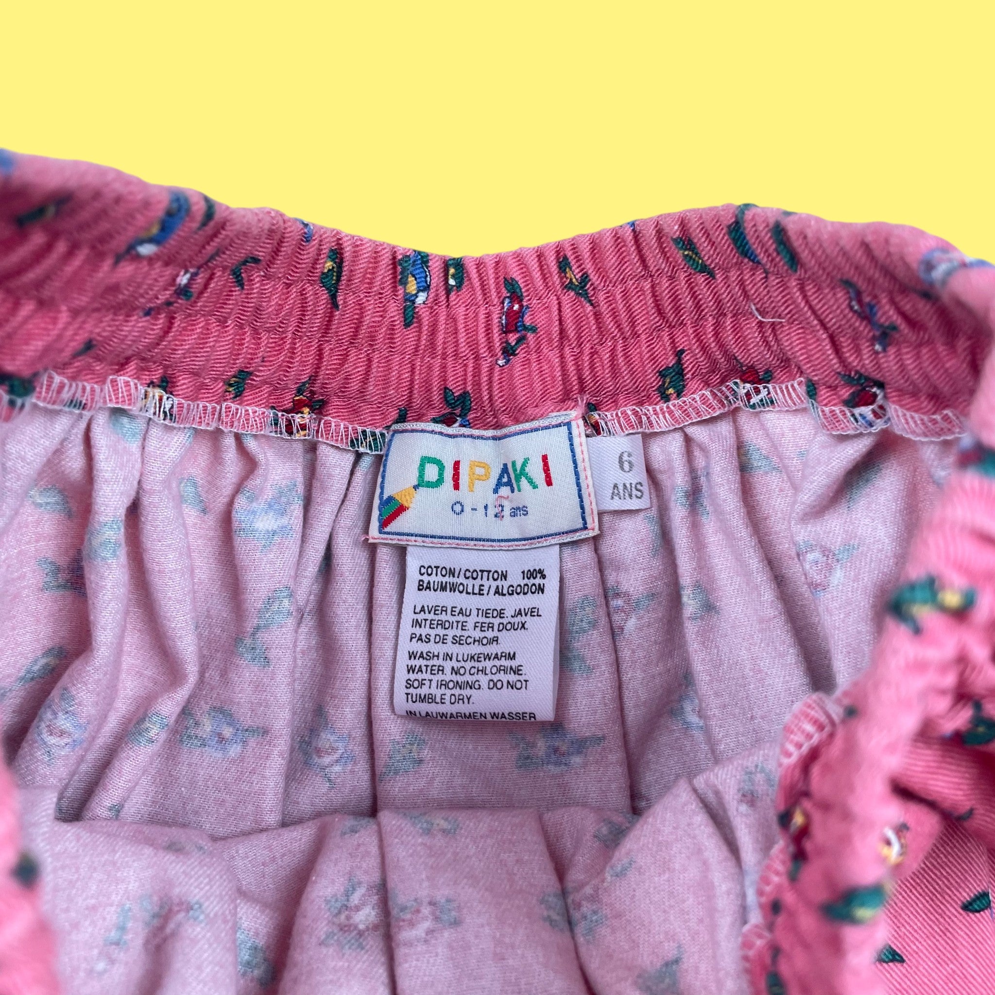 Jupe fleurie vintage 8 ans