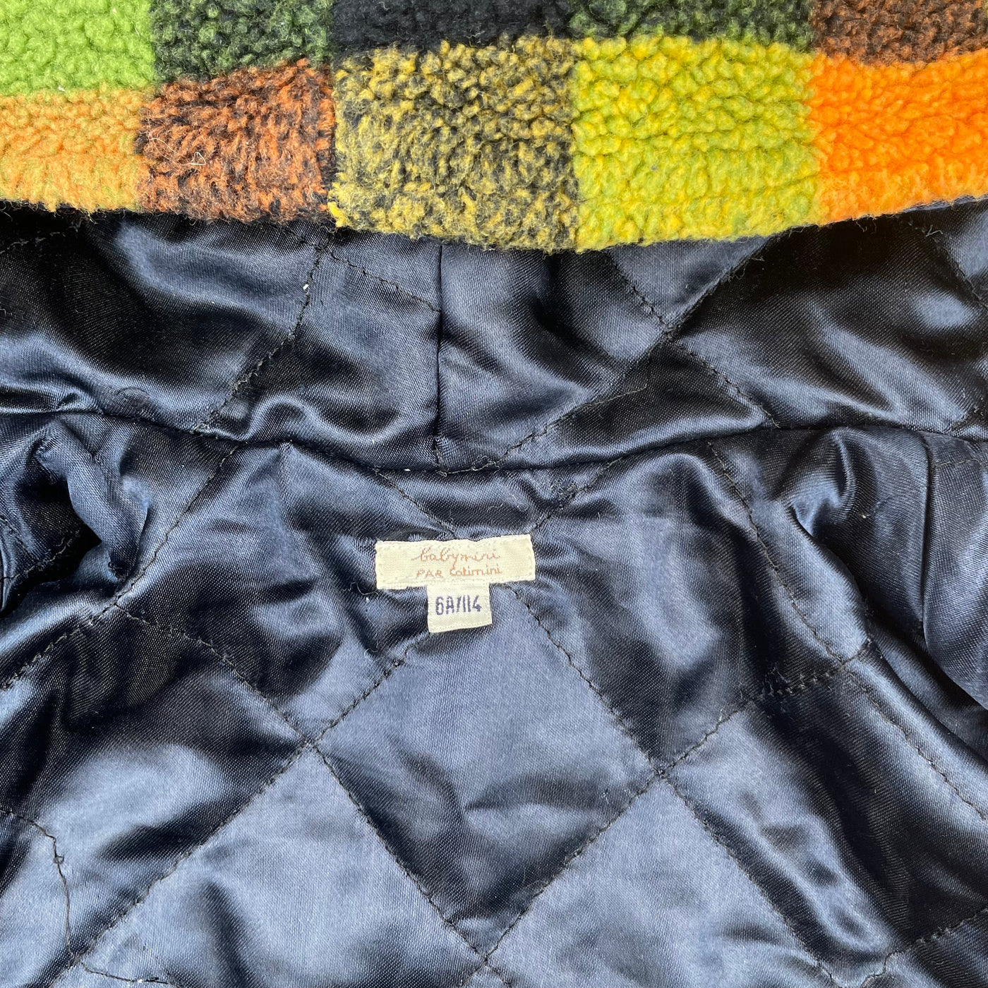 Manteau vintage Catimini carreaux 6 ans