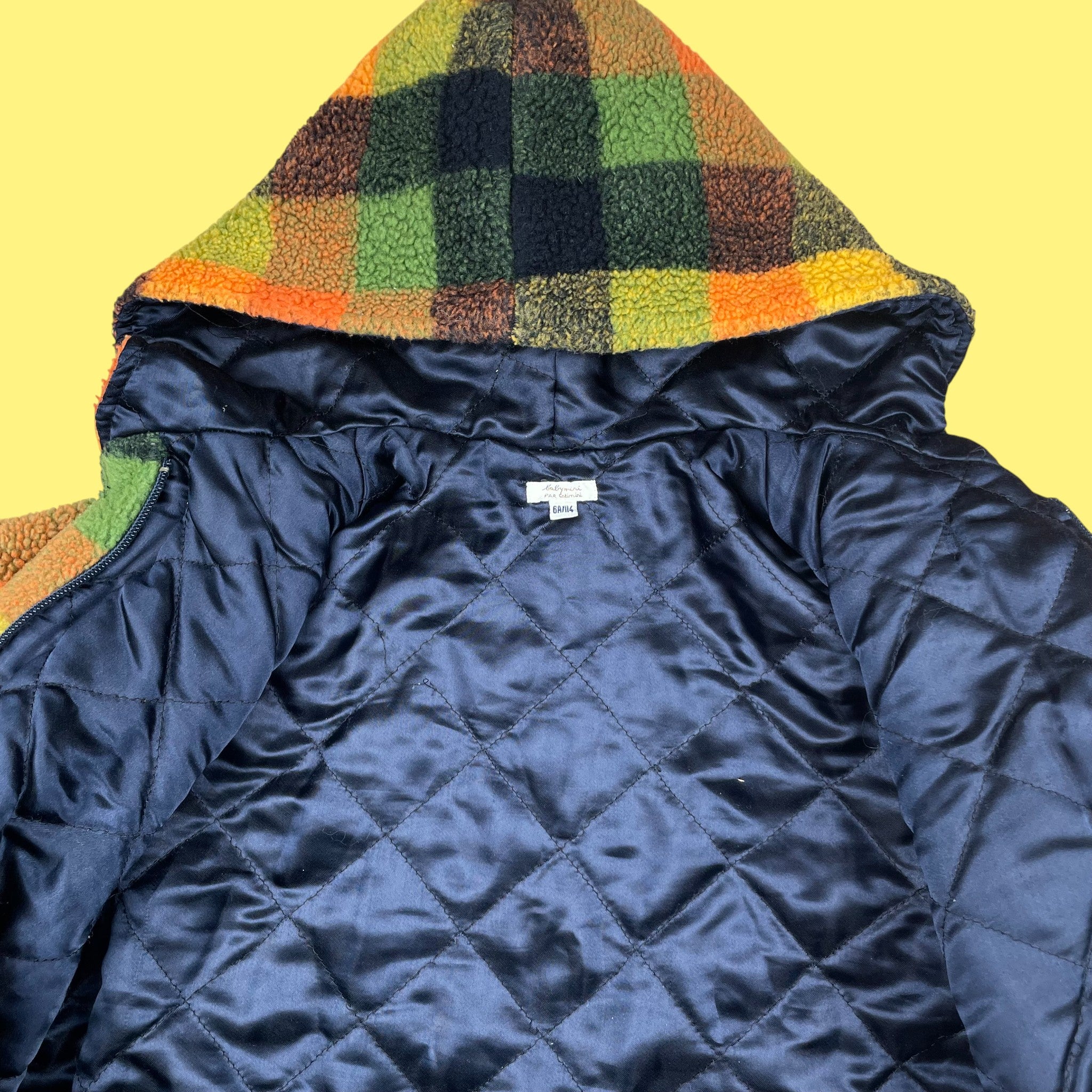 Manteau vintage Catimini carreaux 6 ans