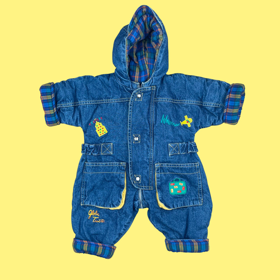 Combinaison jean vintage 3 mois