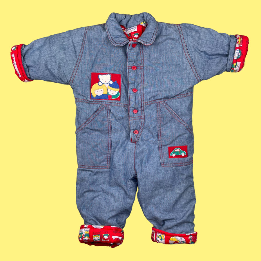 Combinaison jean vintage 12-18 mois