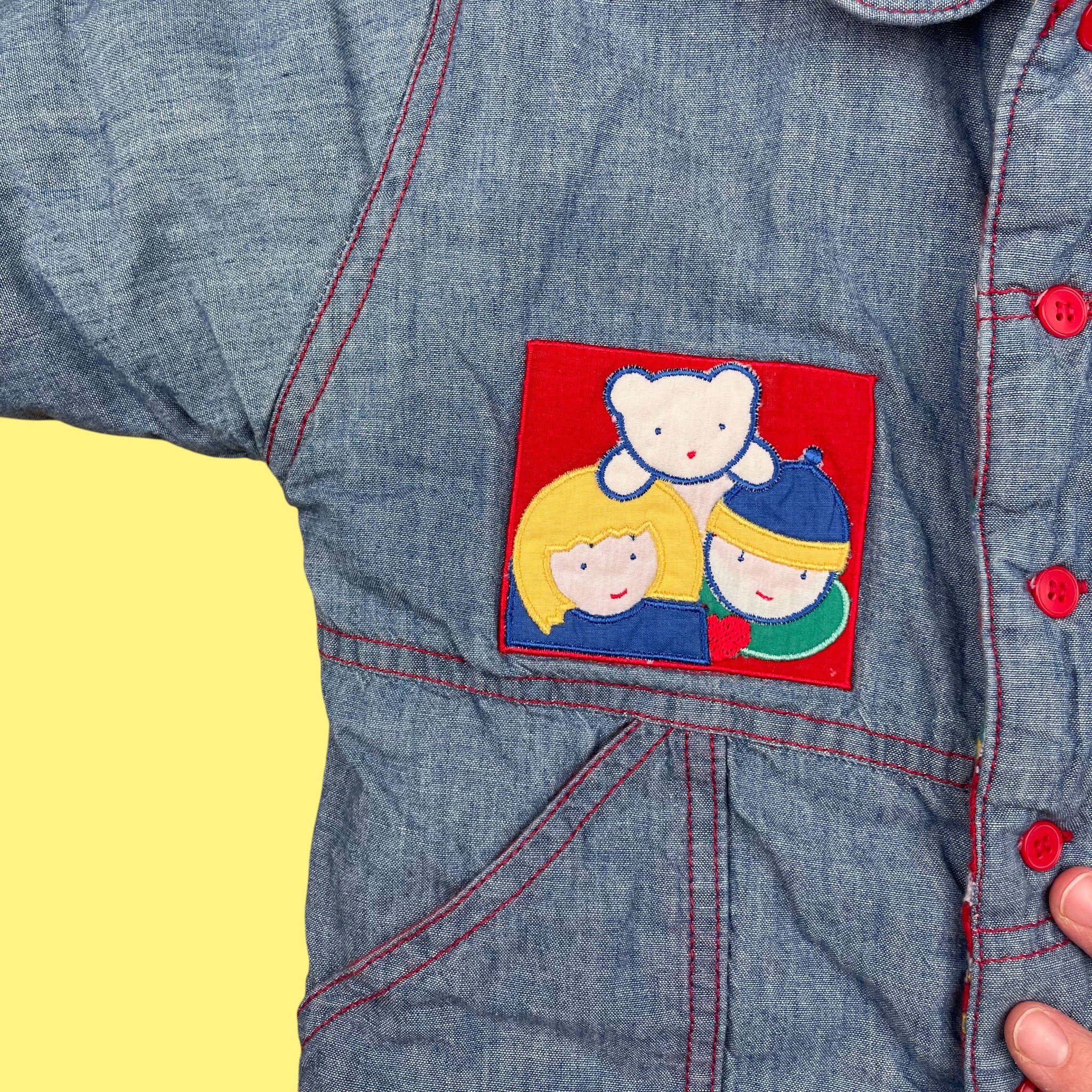 Combinaison jean vintage 12-18 mois