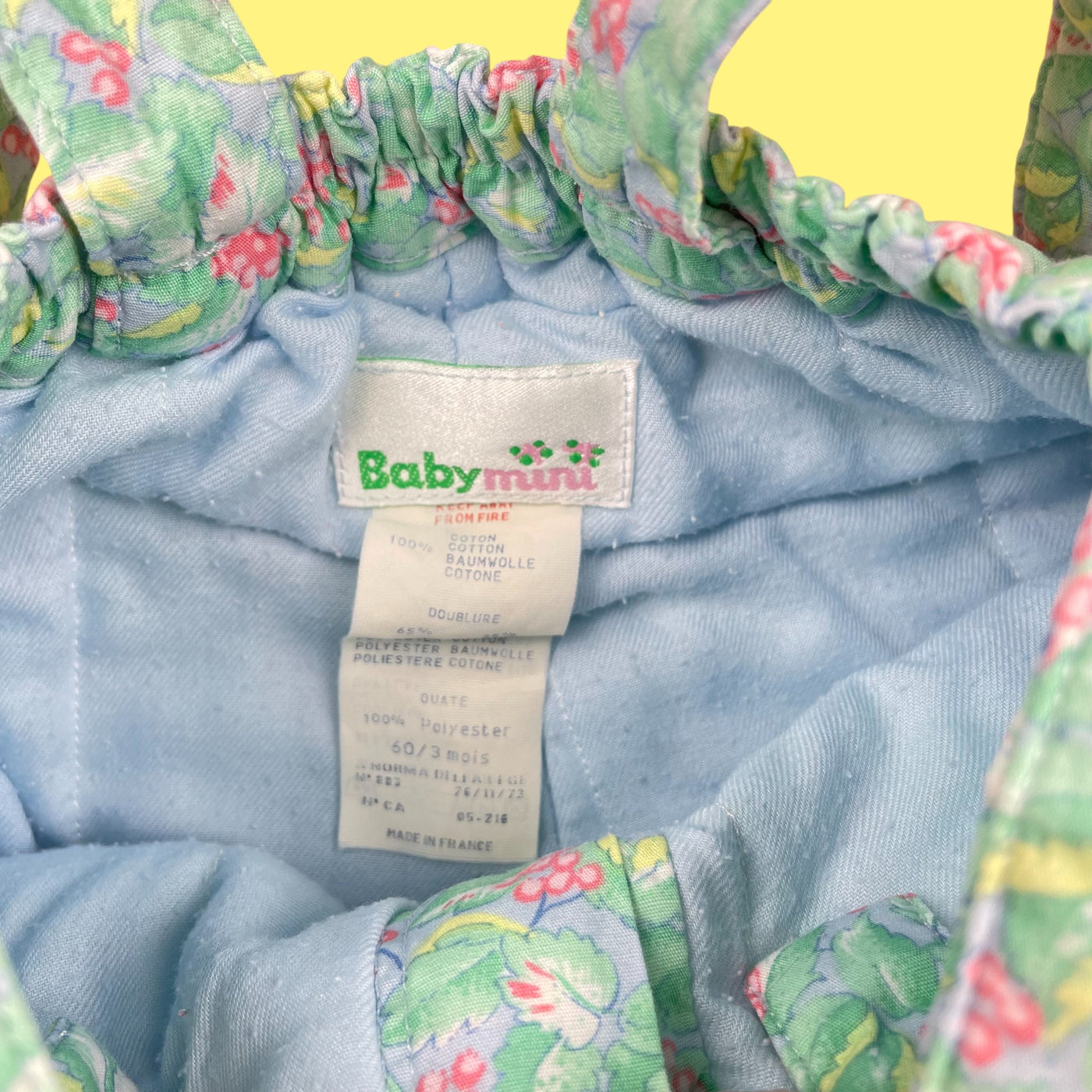 Salopette pastel vintage 3 mois