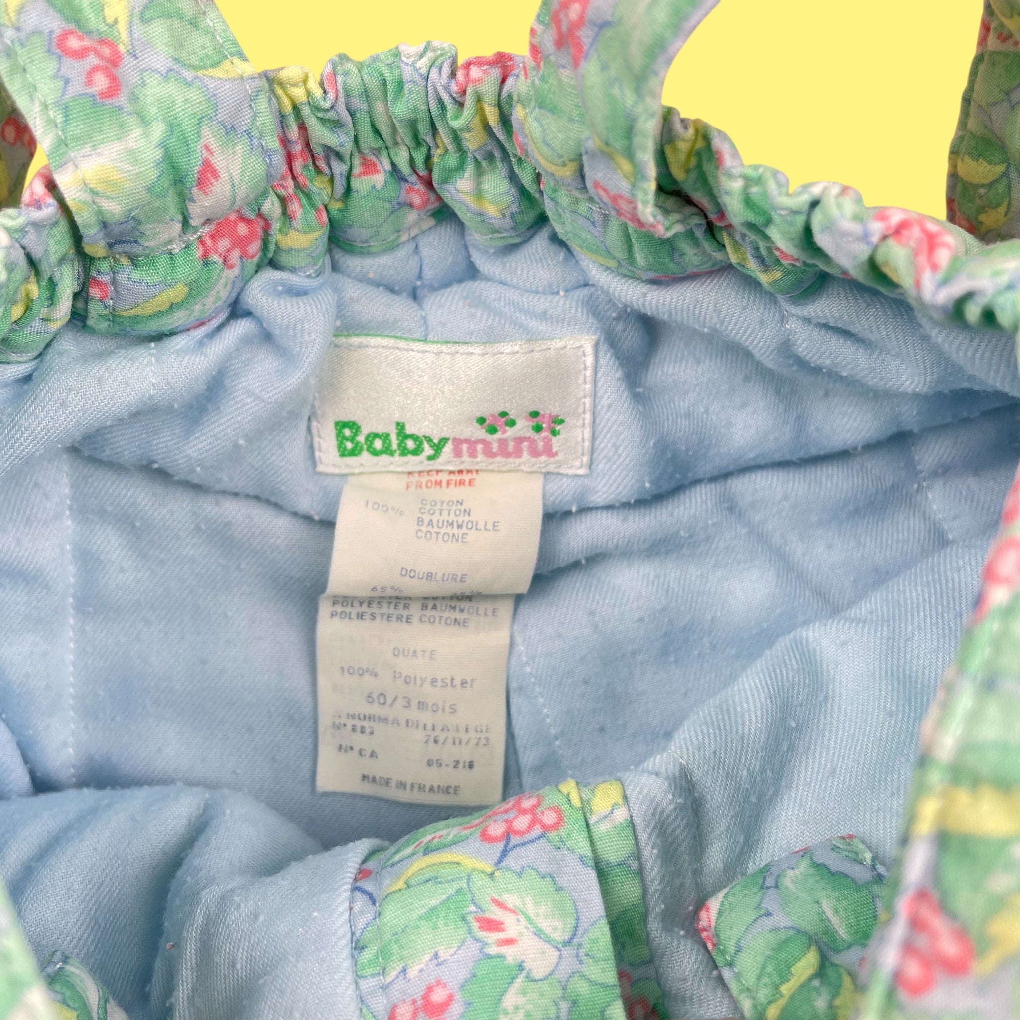 Salopette pastel vintage 3 mois