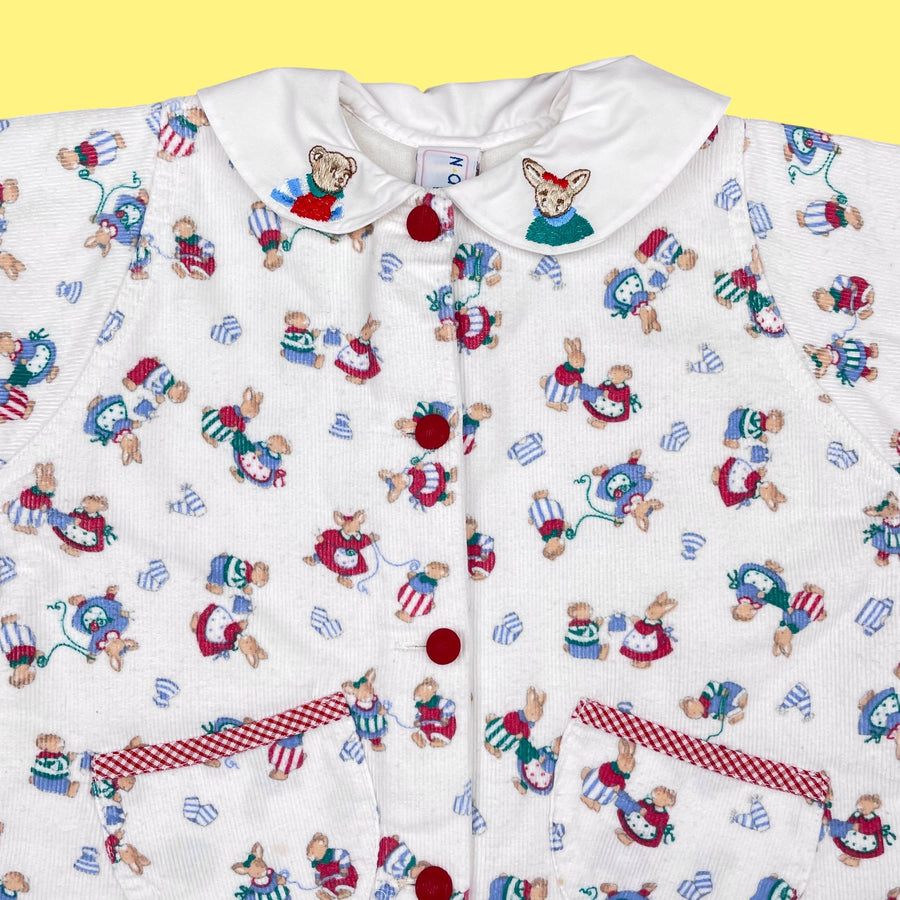 Combinaison vintage velours 3-6 mois