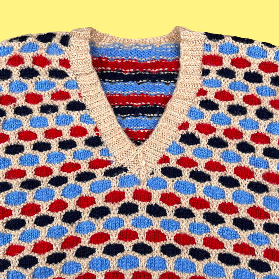 Gilet sans manches fait main 3-4 ans