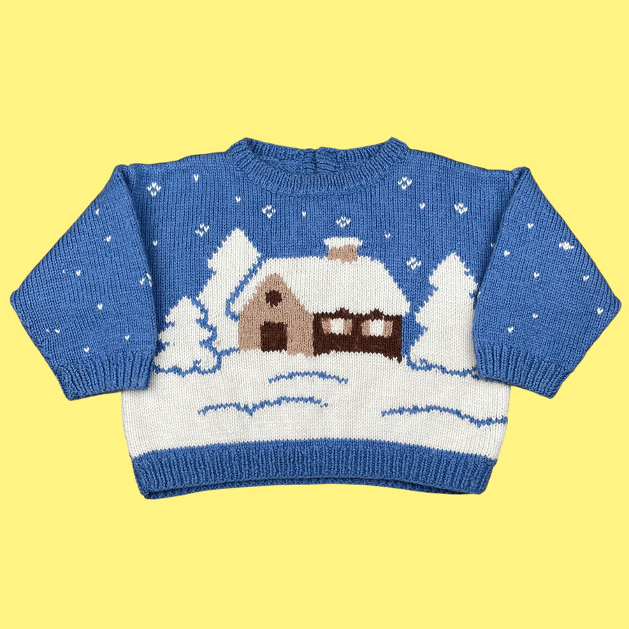 Pull Noël fait main 2-3 ans