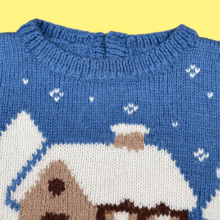 Pull Noël fait main 2-3 ans