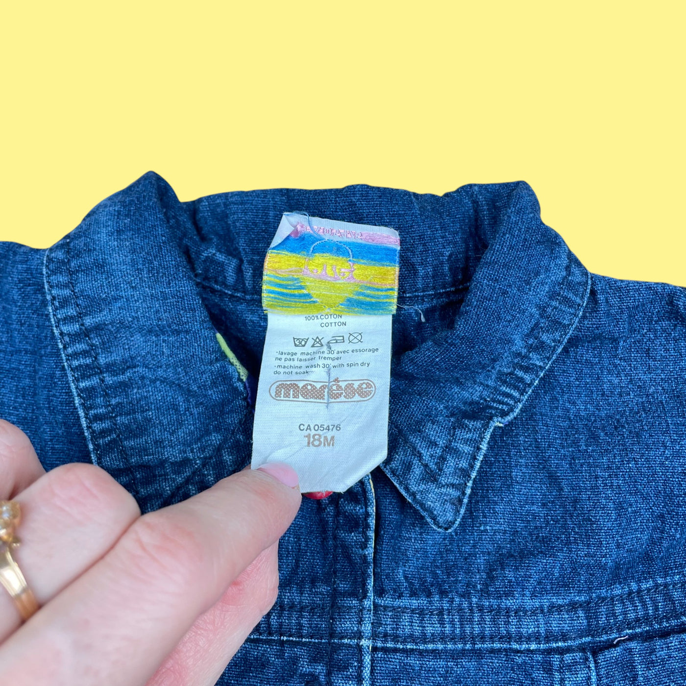 Combinaison vintage jean 18 mois