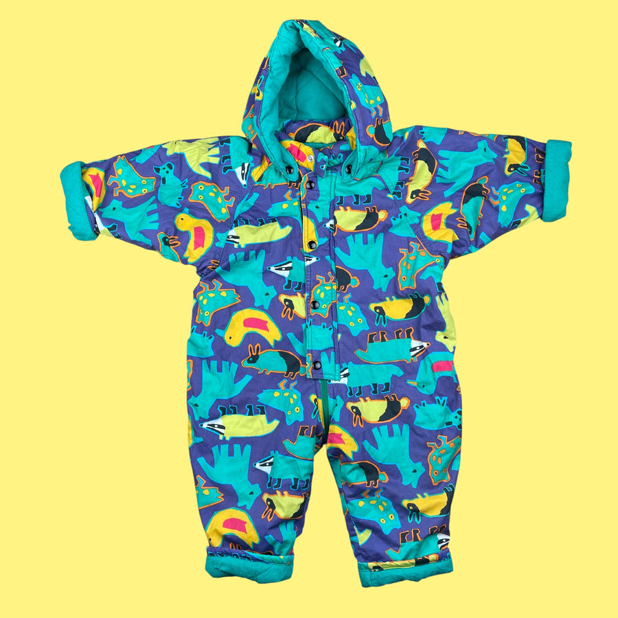 Combinaison vintage animaux 2 ans