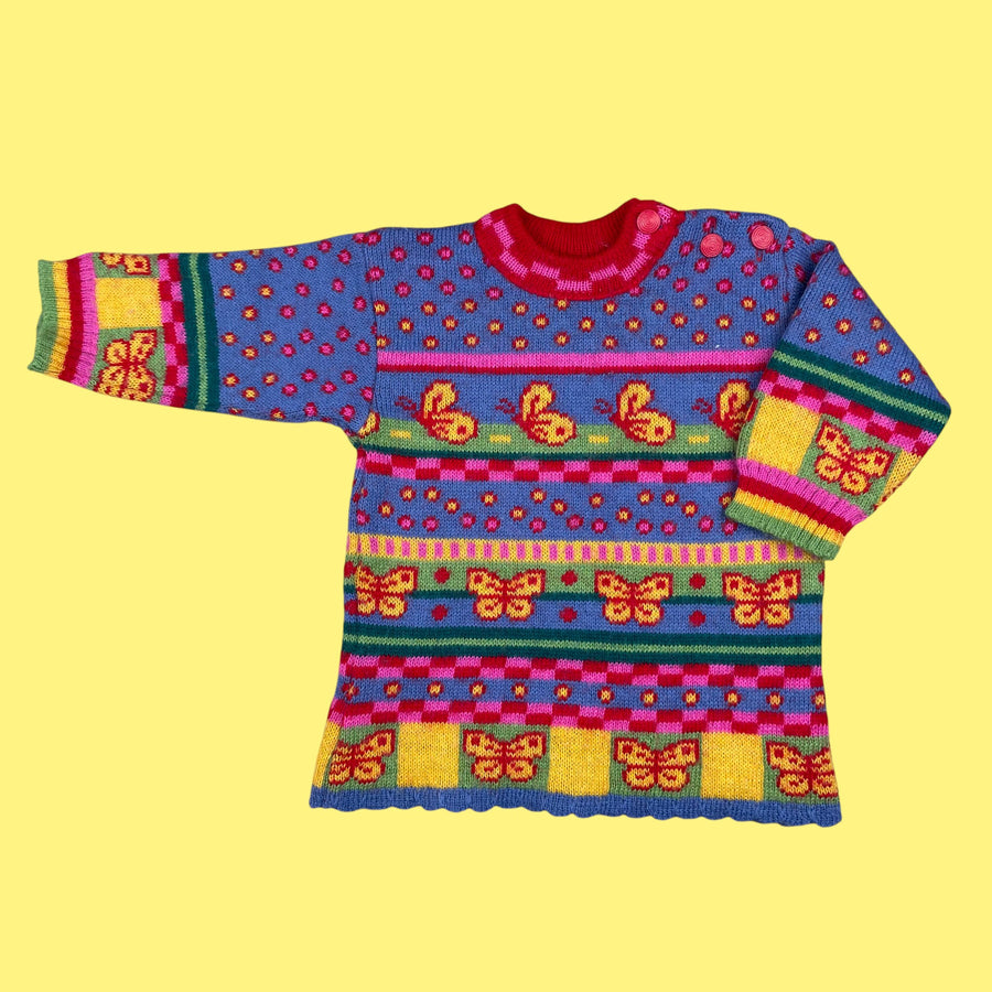 Ensemble vintage papillon 6-9 mois