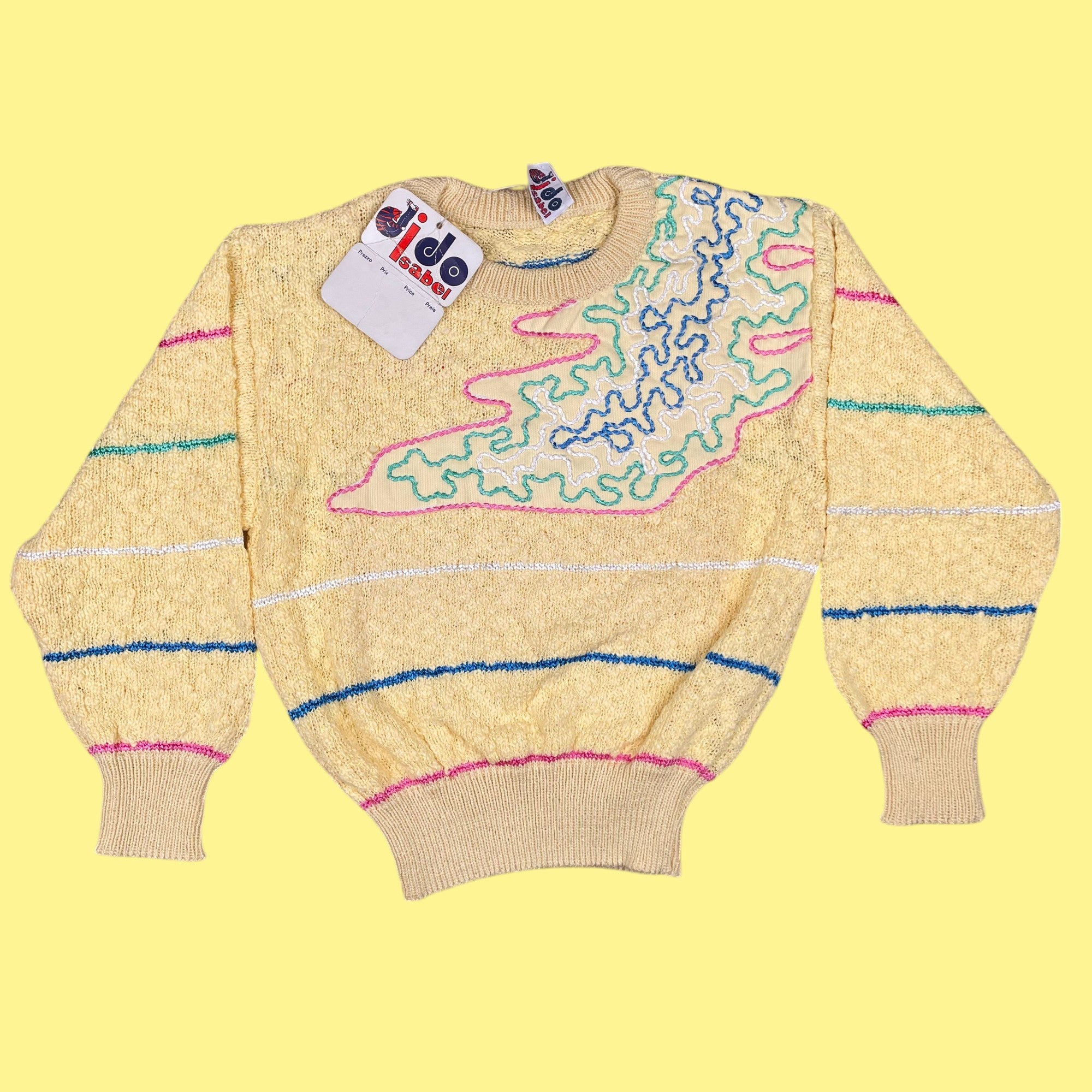 Pull deadstock jaune 5 ans