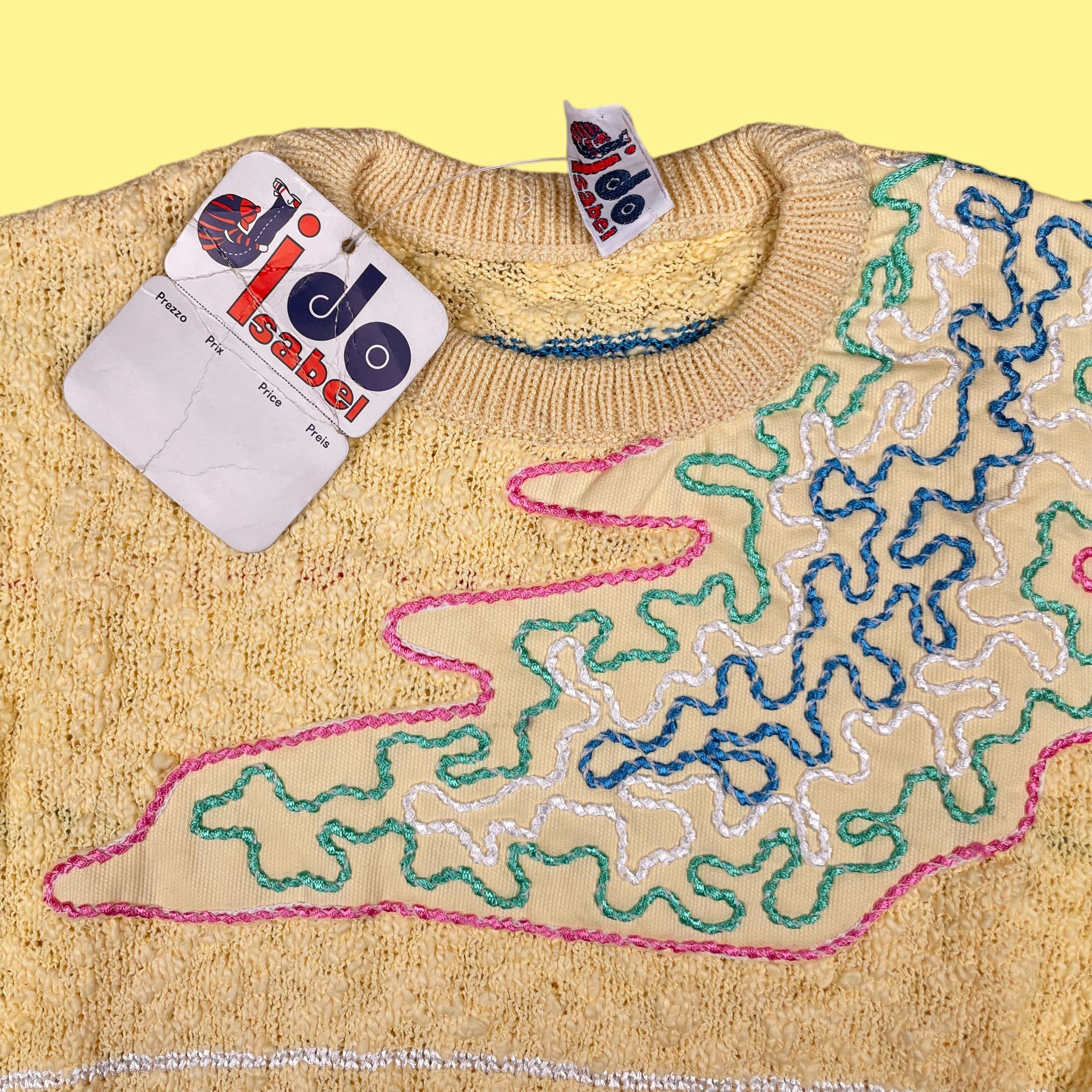 Pull deadstock jaune 5 ans