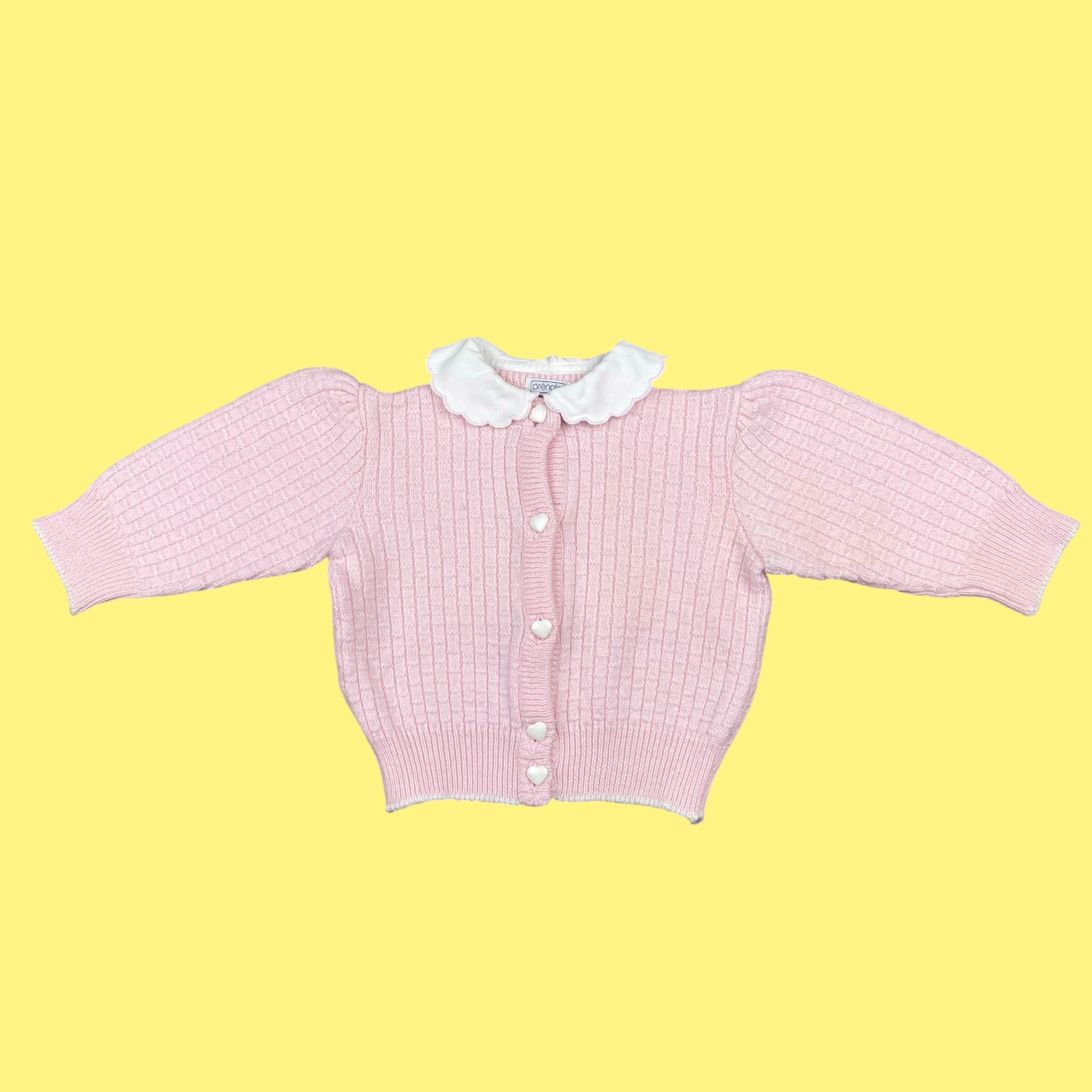 Gilet coeurs vintage 3-6 mois