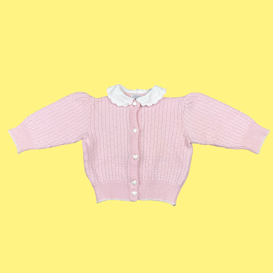 Gilet coeurs vintage 3-6 mois