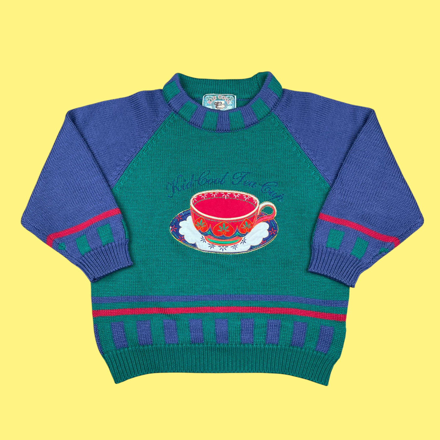 Pull vintage tasse 4 ans