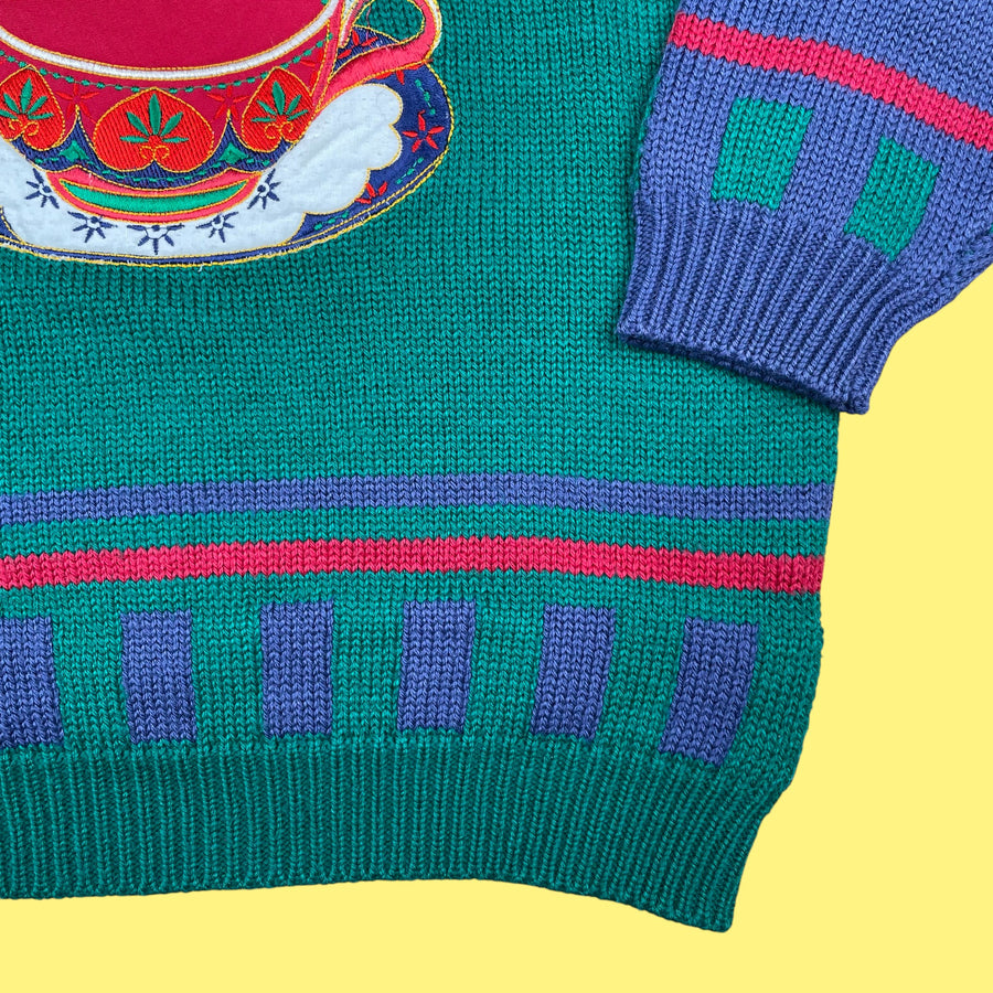 Pull vintage tasse 4 ans