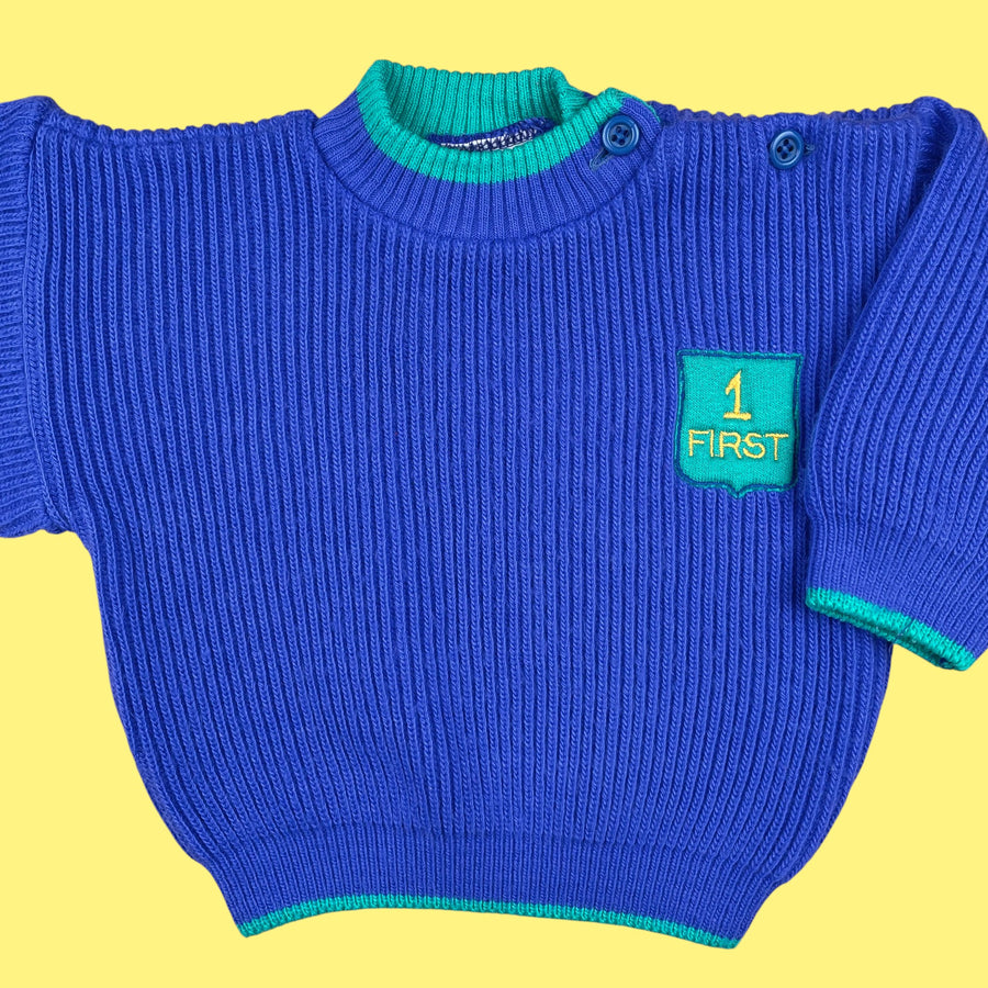 Pull vintage bigoût 12 mois