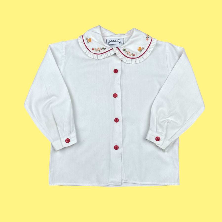 Chemisier Jacadi col brodé vintage 2 ans