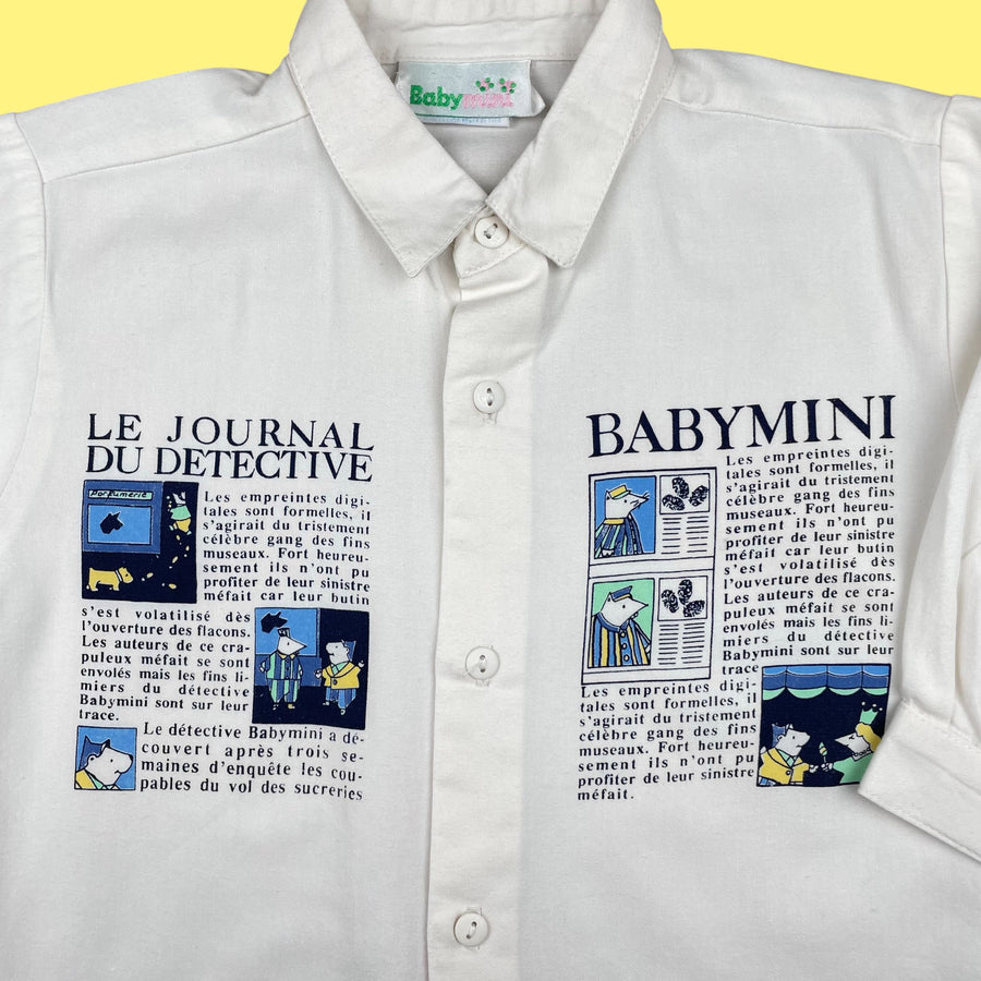 Chemise journal vintage 12-18 mois