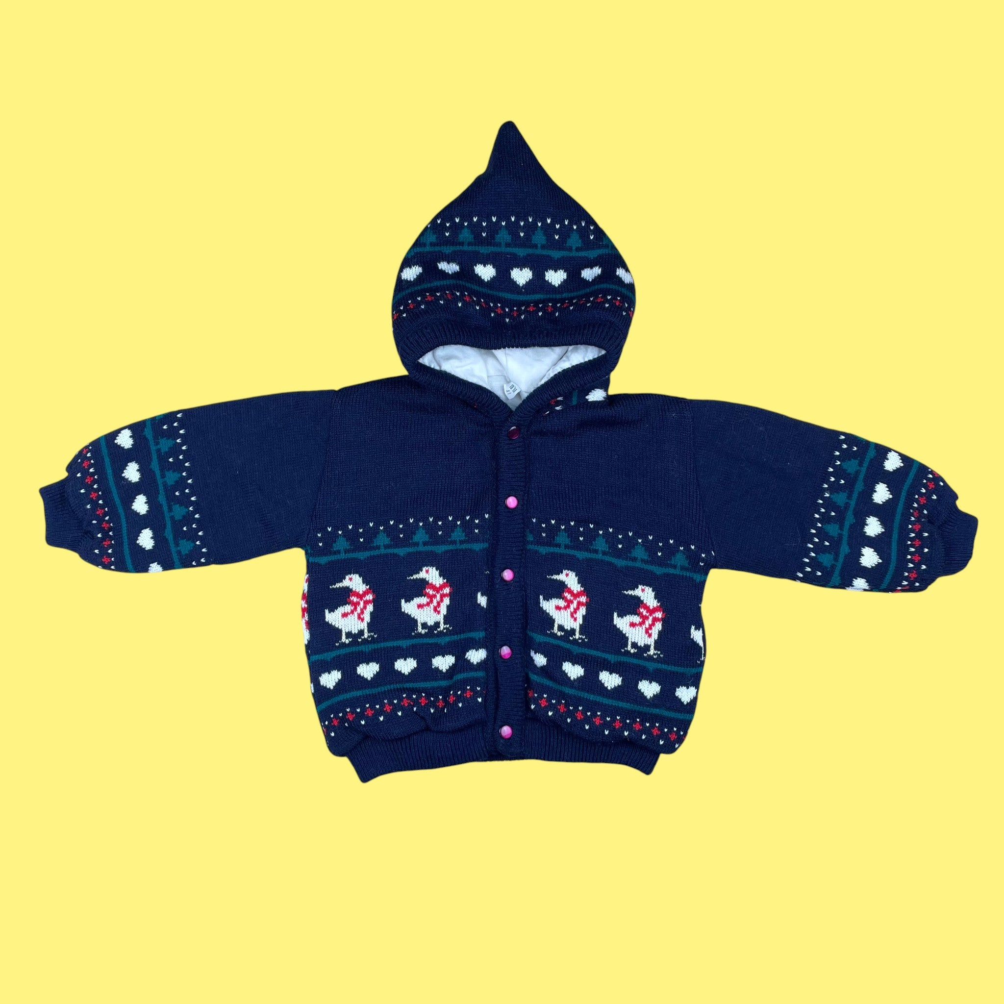 Pull oies vintage 18 mois